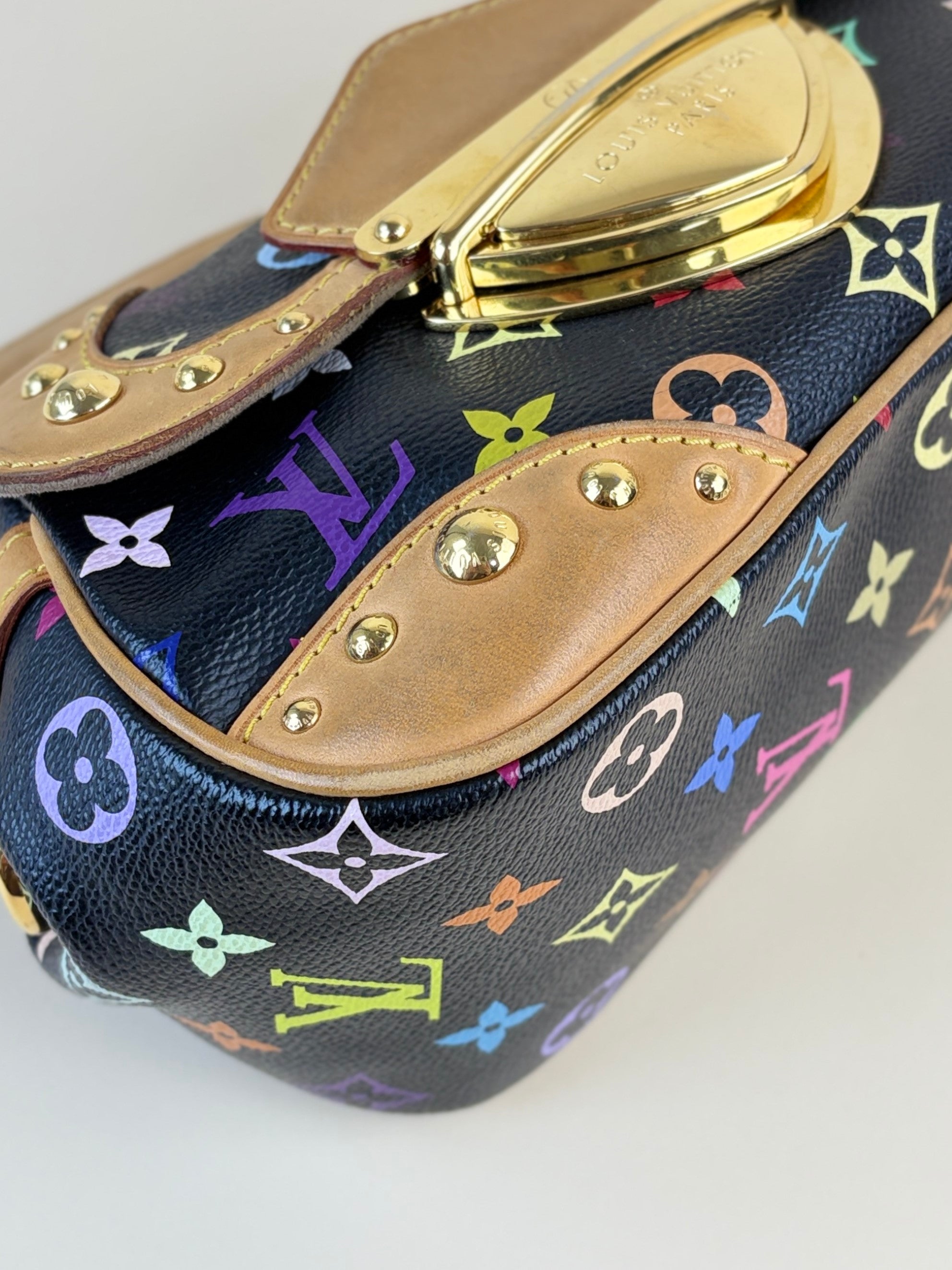 louis Vuitton black multicolor Marilyn monogram shoulder bag