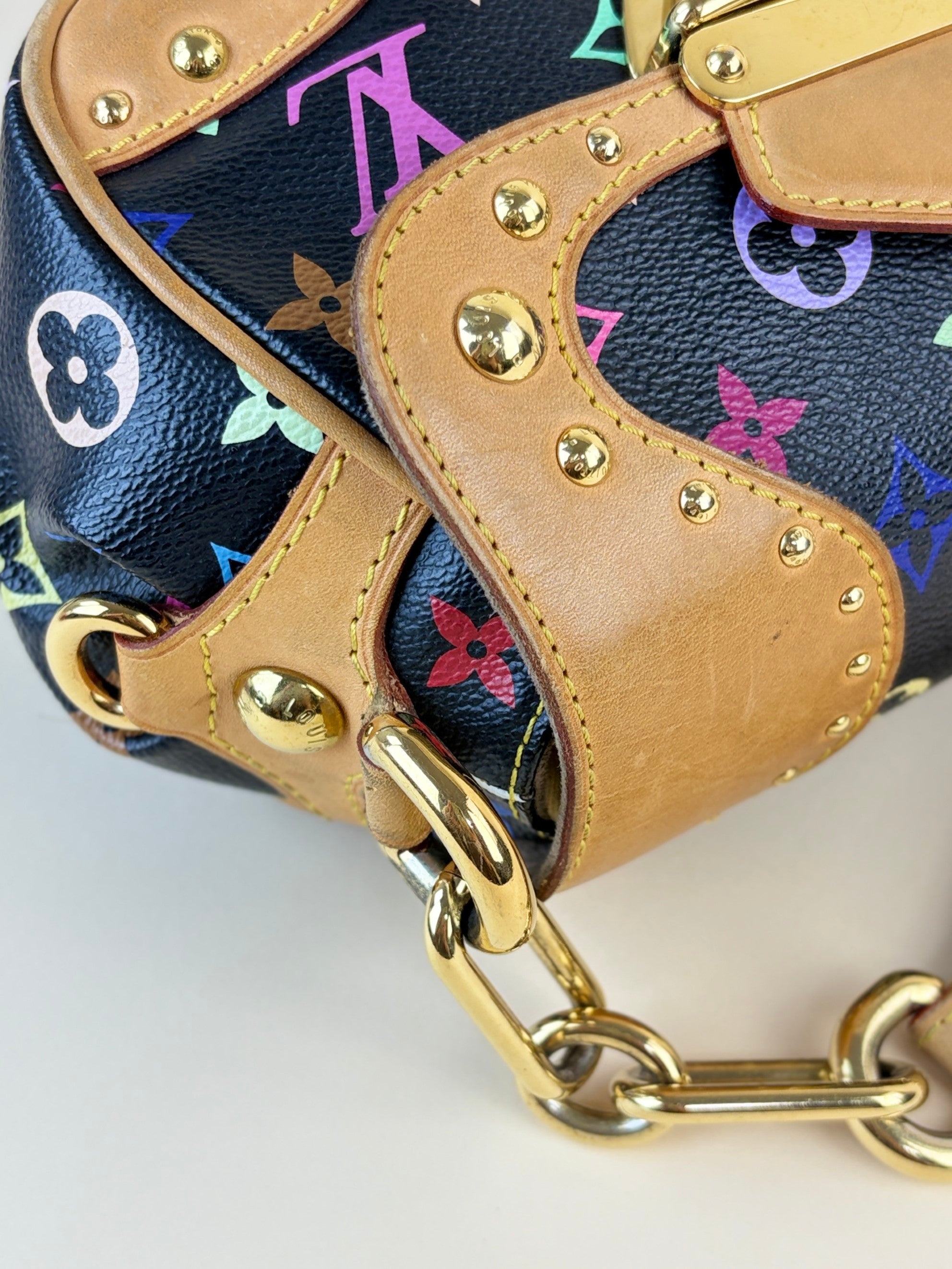 louis Vuitton black multicolor Marilyn monogram shoulder bag