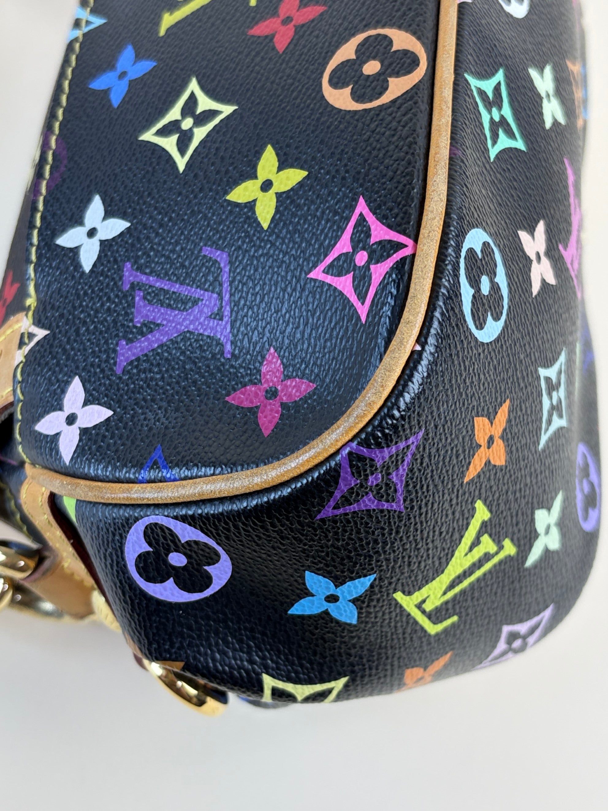 louis Vuitton black multicolor Marilyn monogram shoulder bag