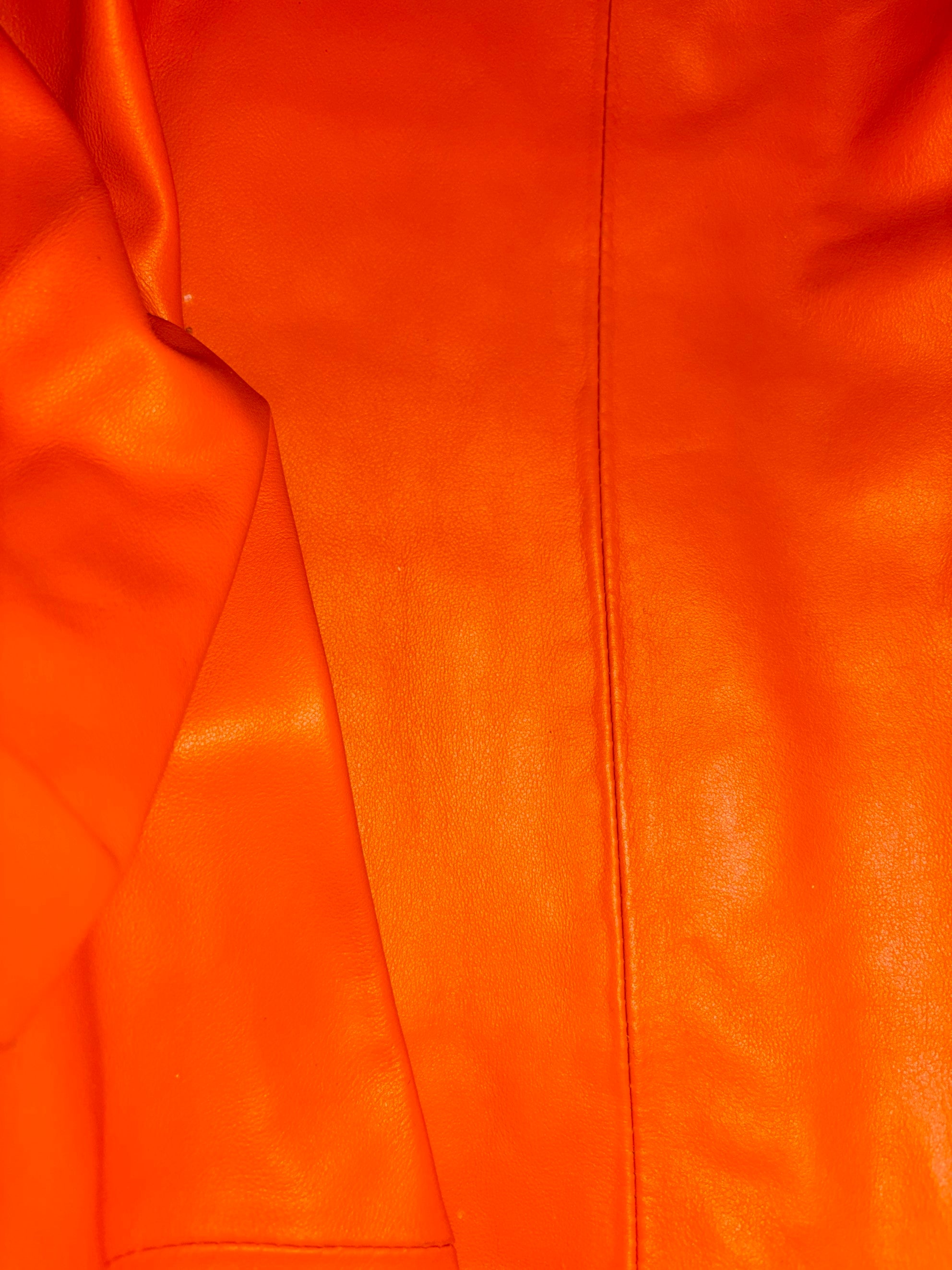 Bottega Veneta Orange Large The pouch