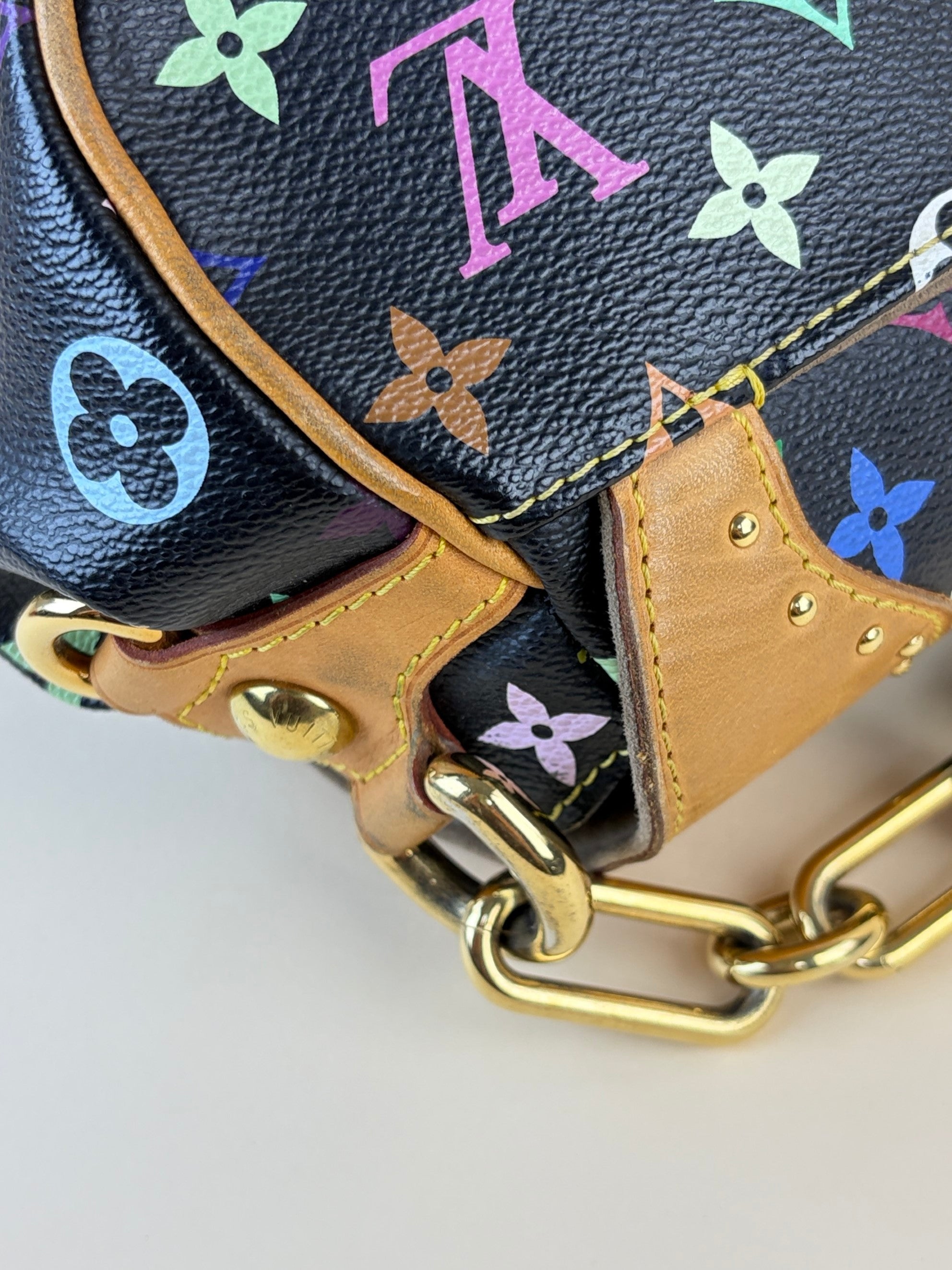 louis Vuitton black multicolor Marilyn monogram shoulder bag