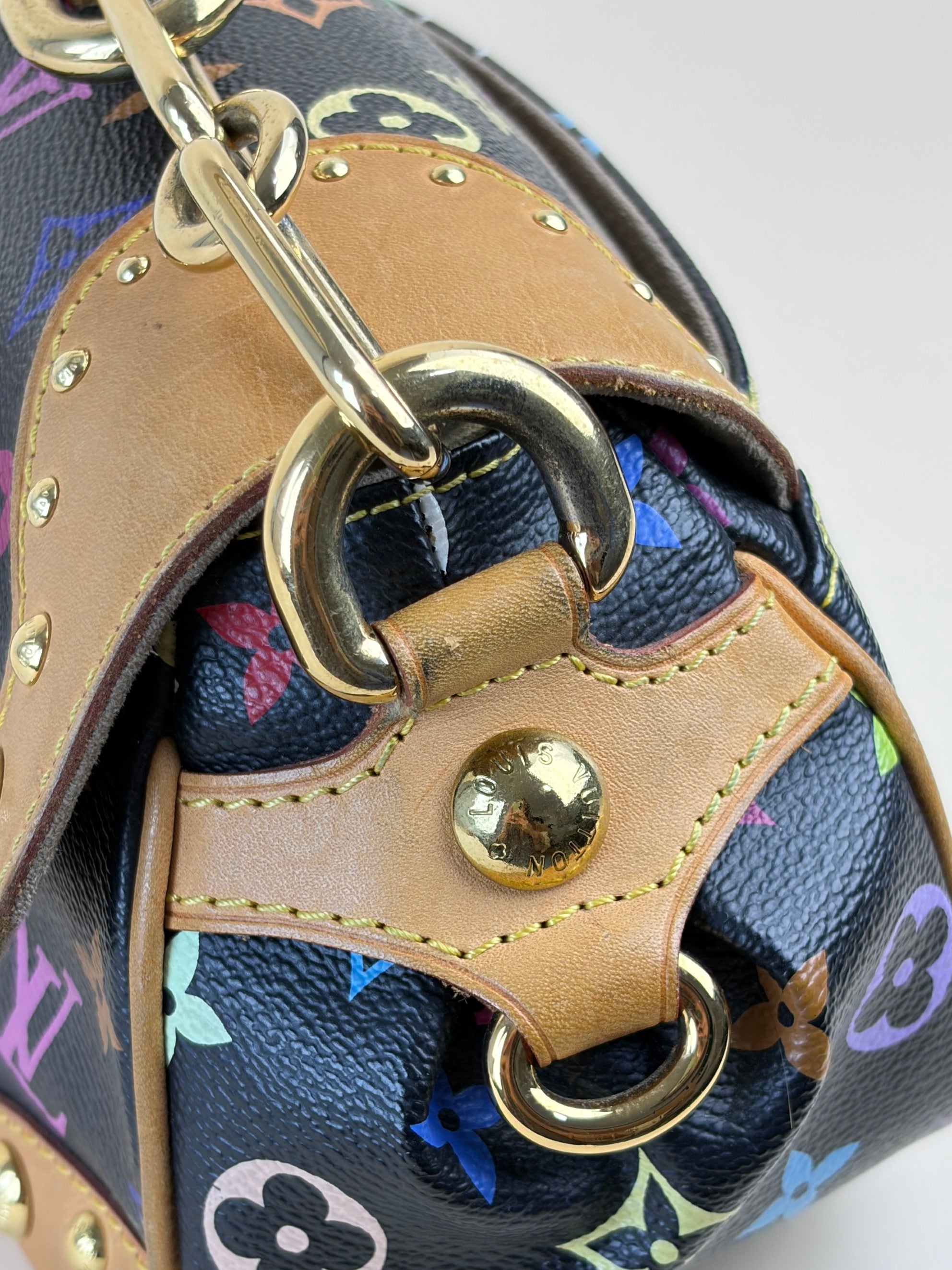 louis Vuitton black multicolor Marilyn monogram shoulder bag