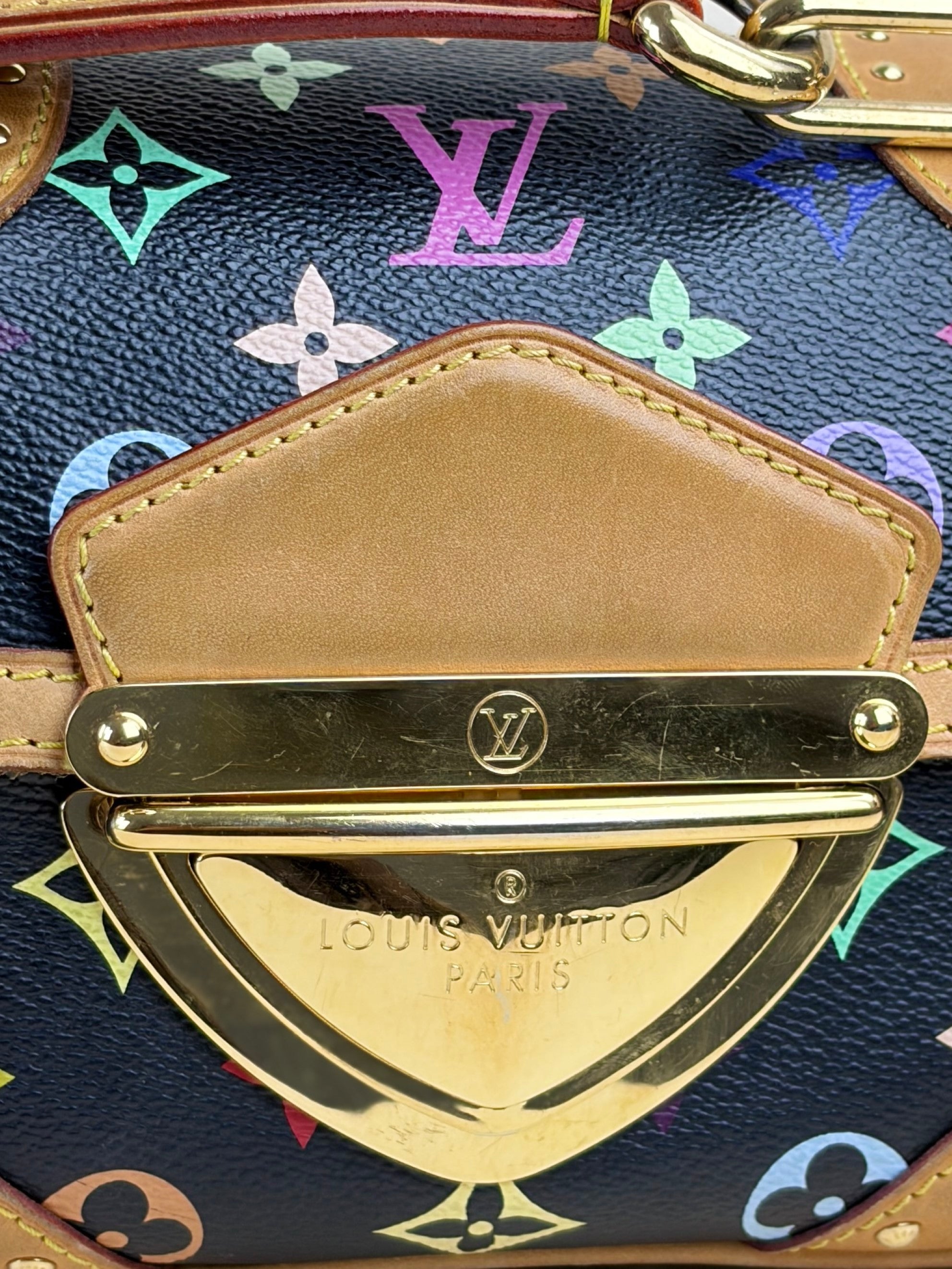 louis Vuitton black multicolor Marilyn monogram shoulder bag