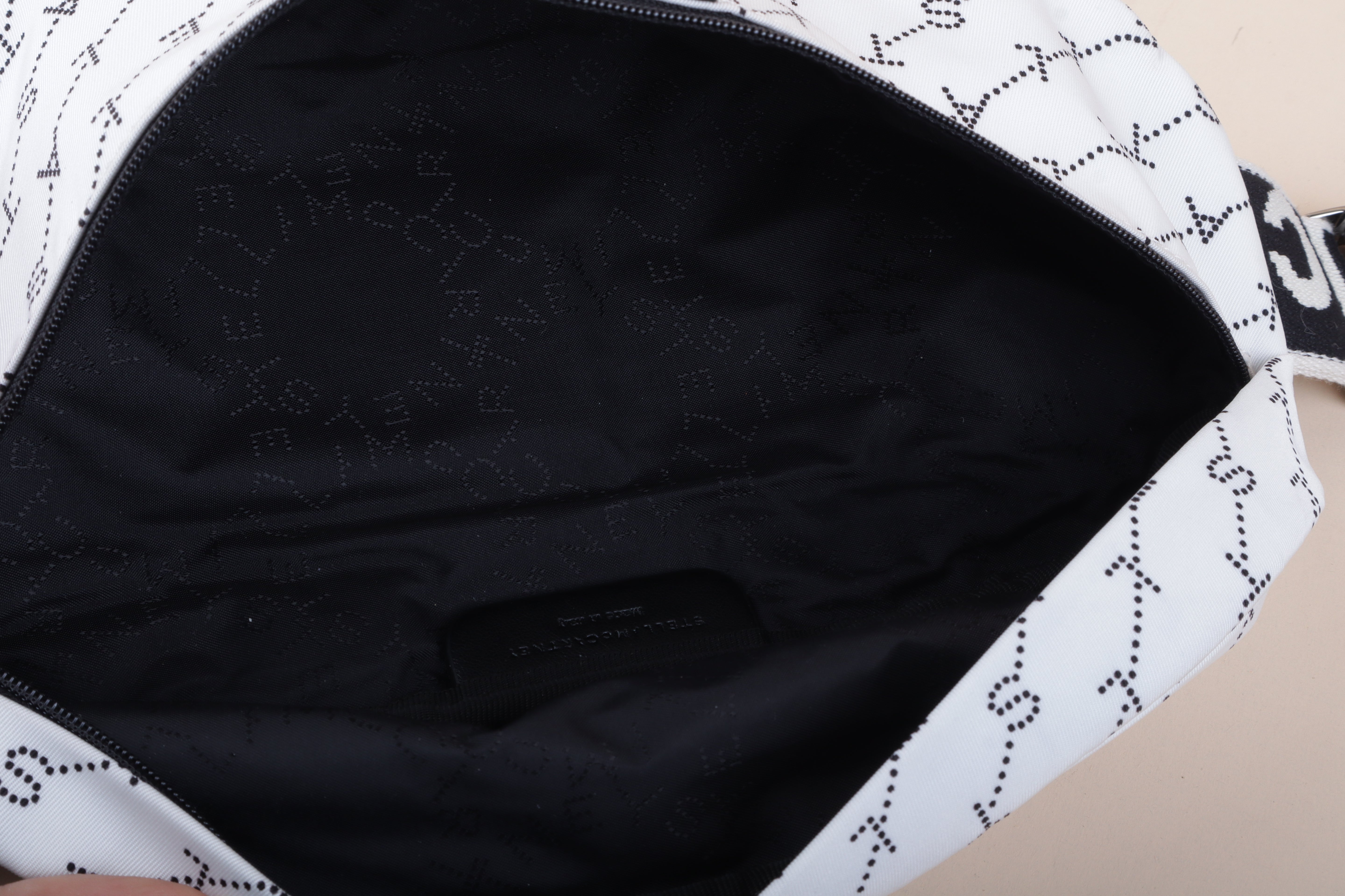 Stella Mccartney waist bag bicolor black and white