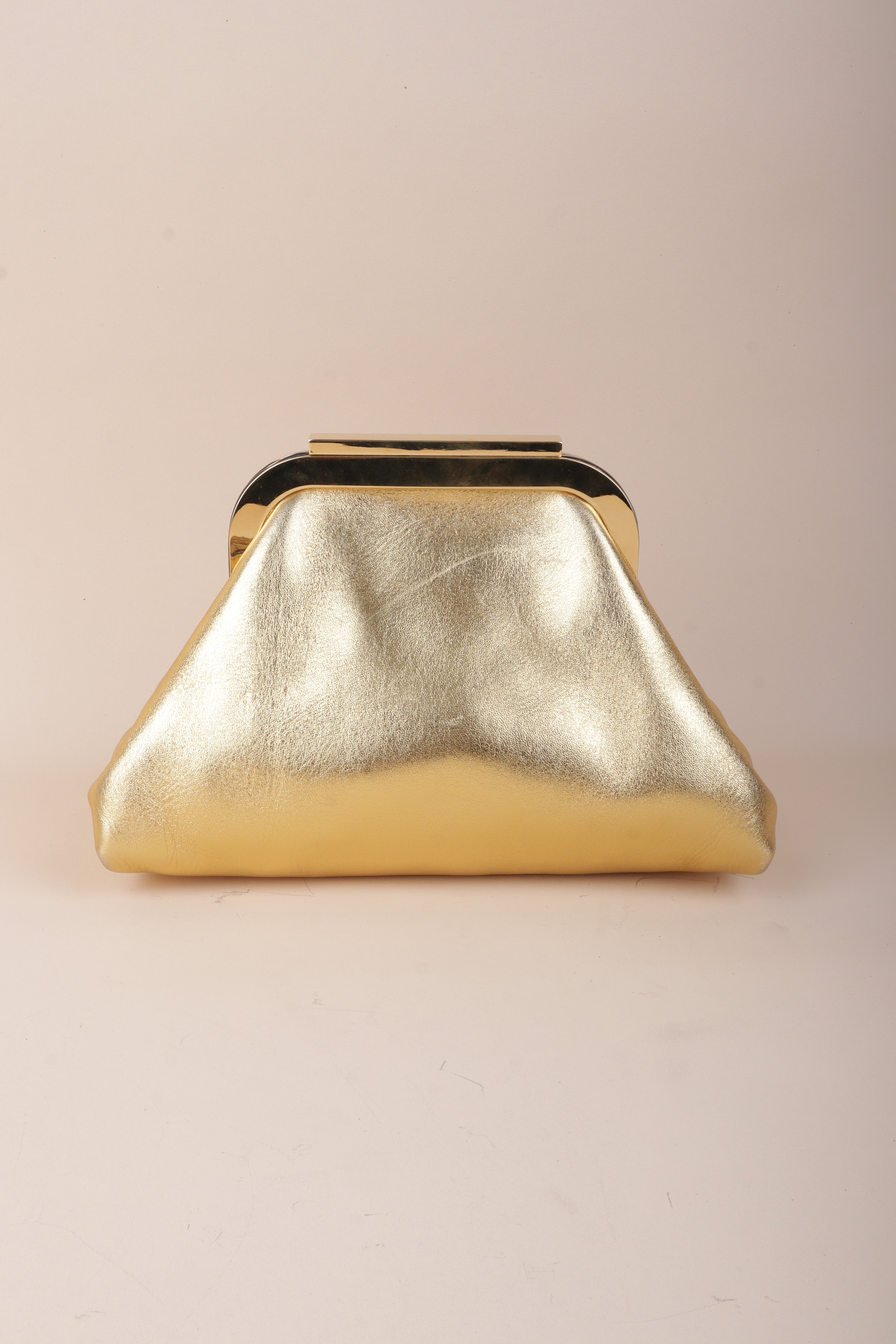 Valentino super Vee clutch and crossbody gold