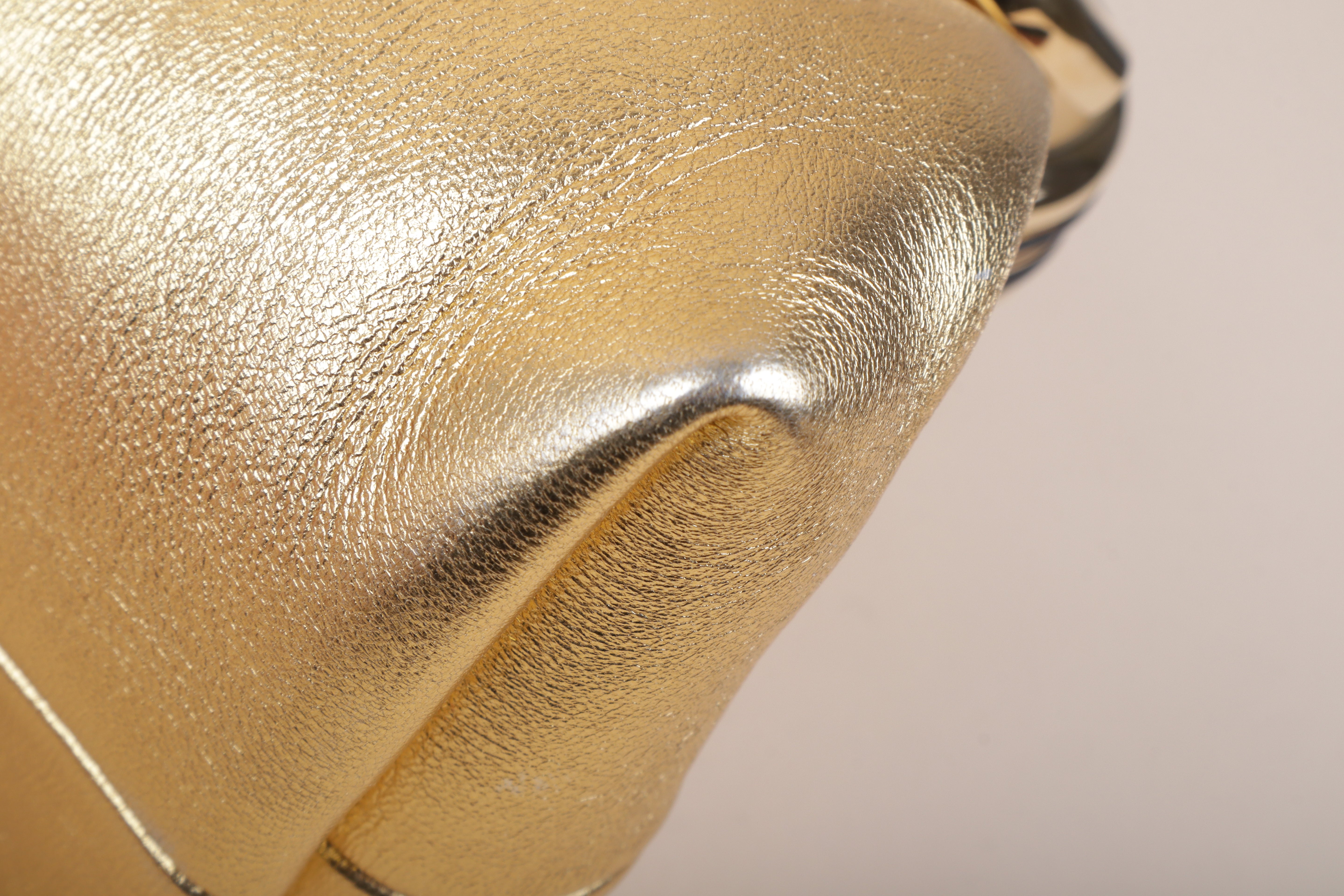 Valentino super Vee clutch and crossbody gold