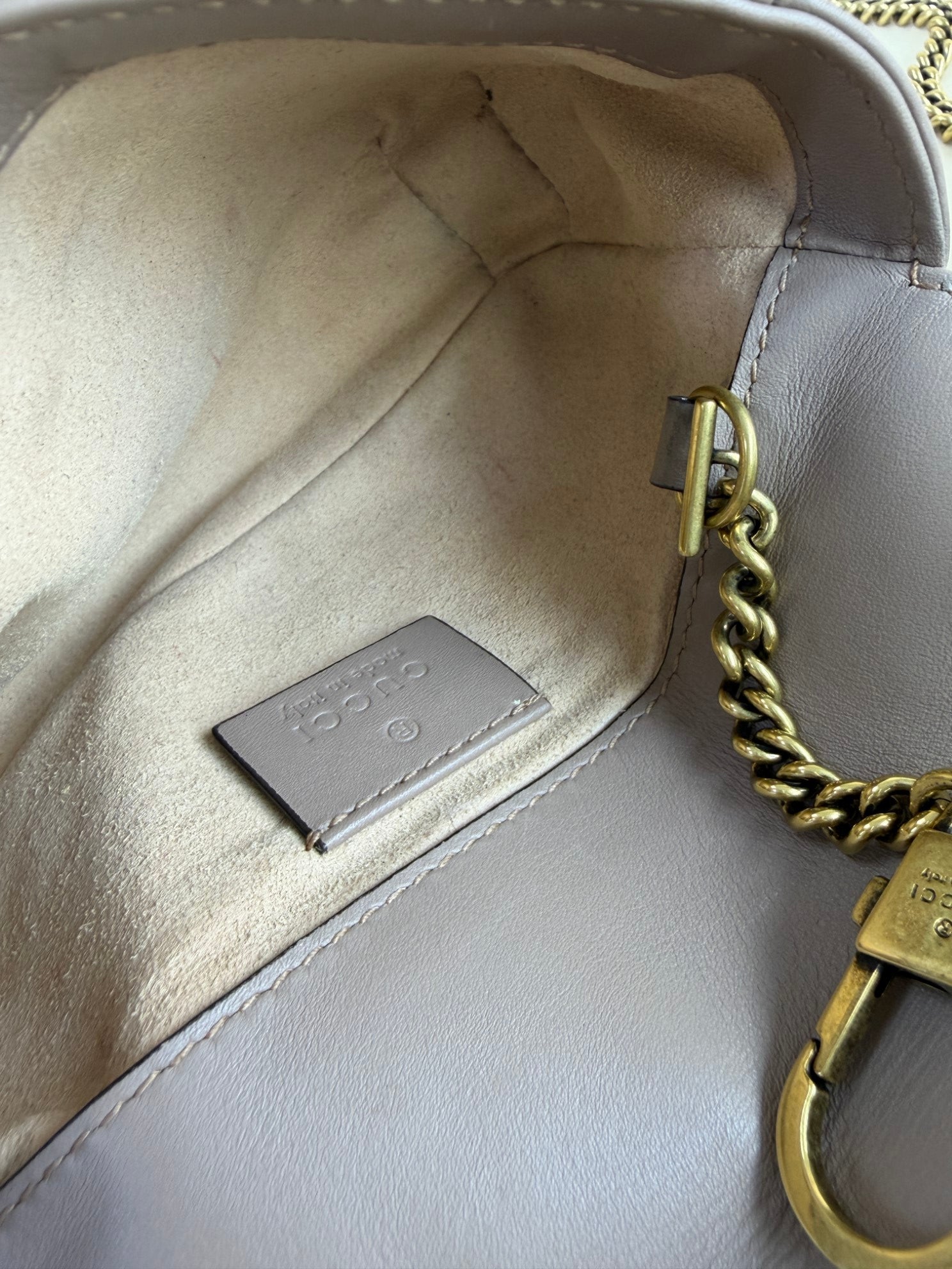 Gucci Bicolor GG Marmont Mini Crossbody Bag