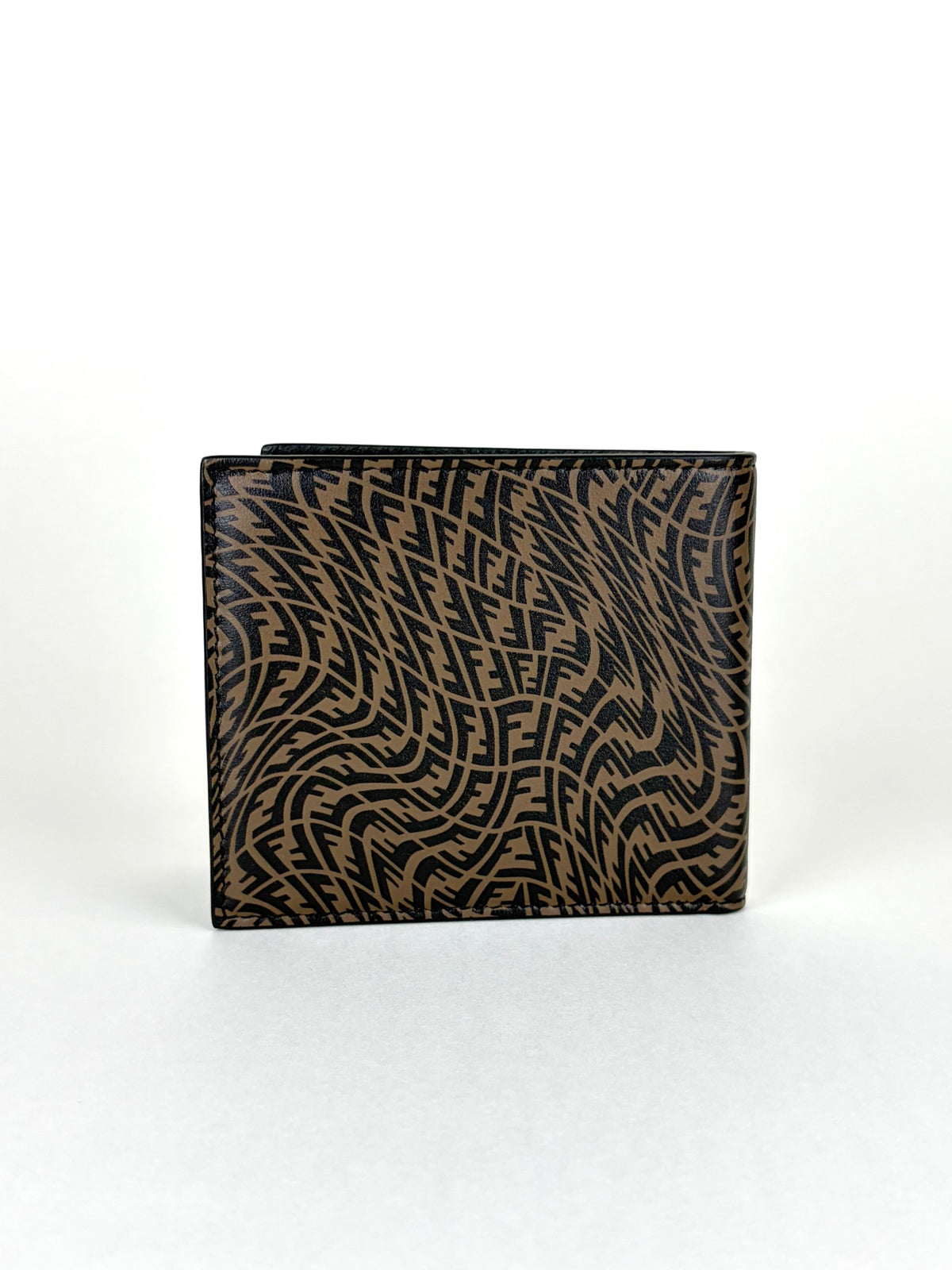 Fendi x Sarah Coleman black/brown ff vertigo bifold wallet