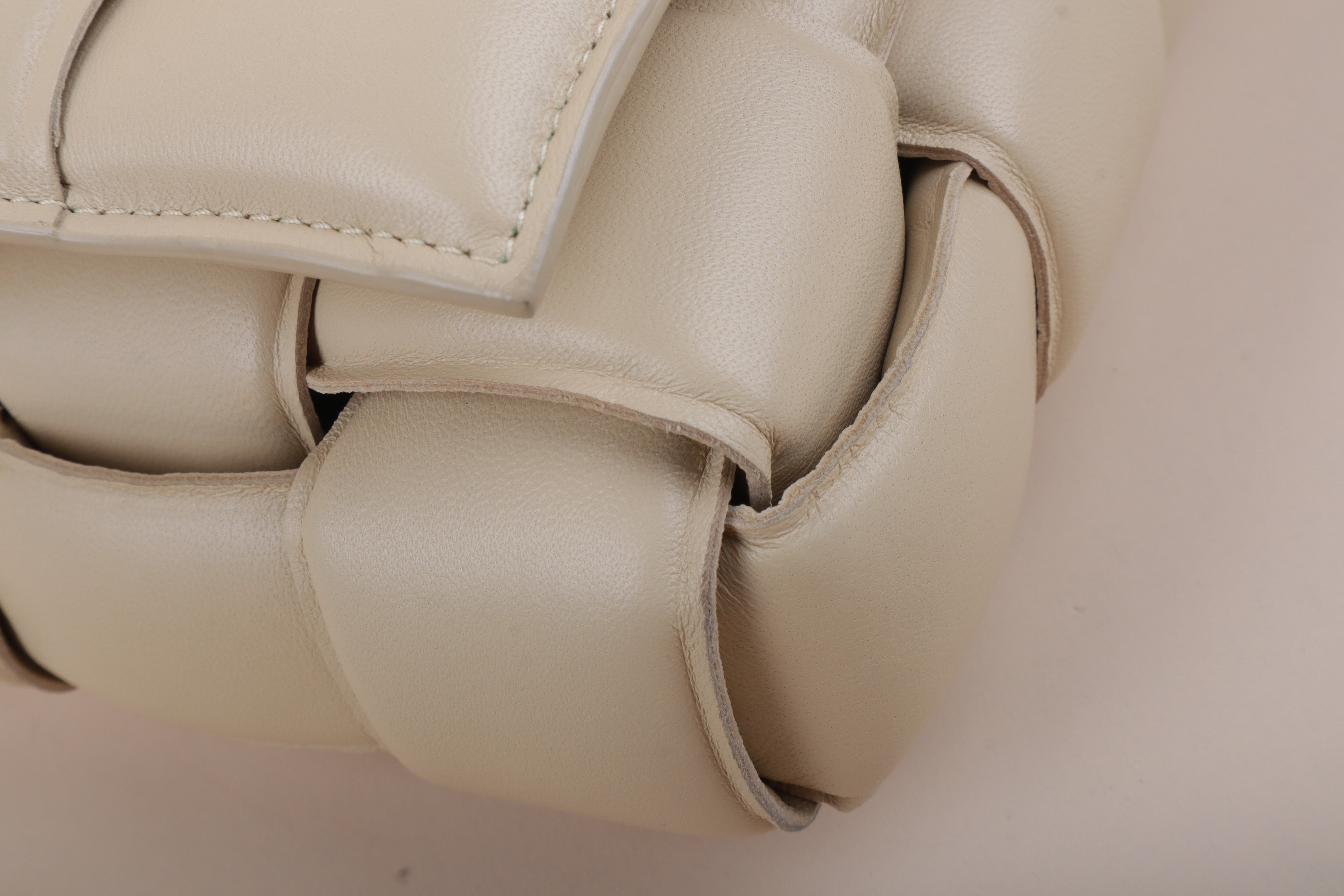Bottega Veneta beige Padded Cassette Crossbody Bag