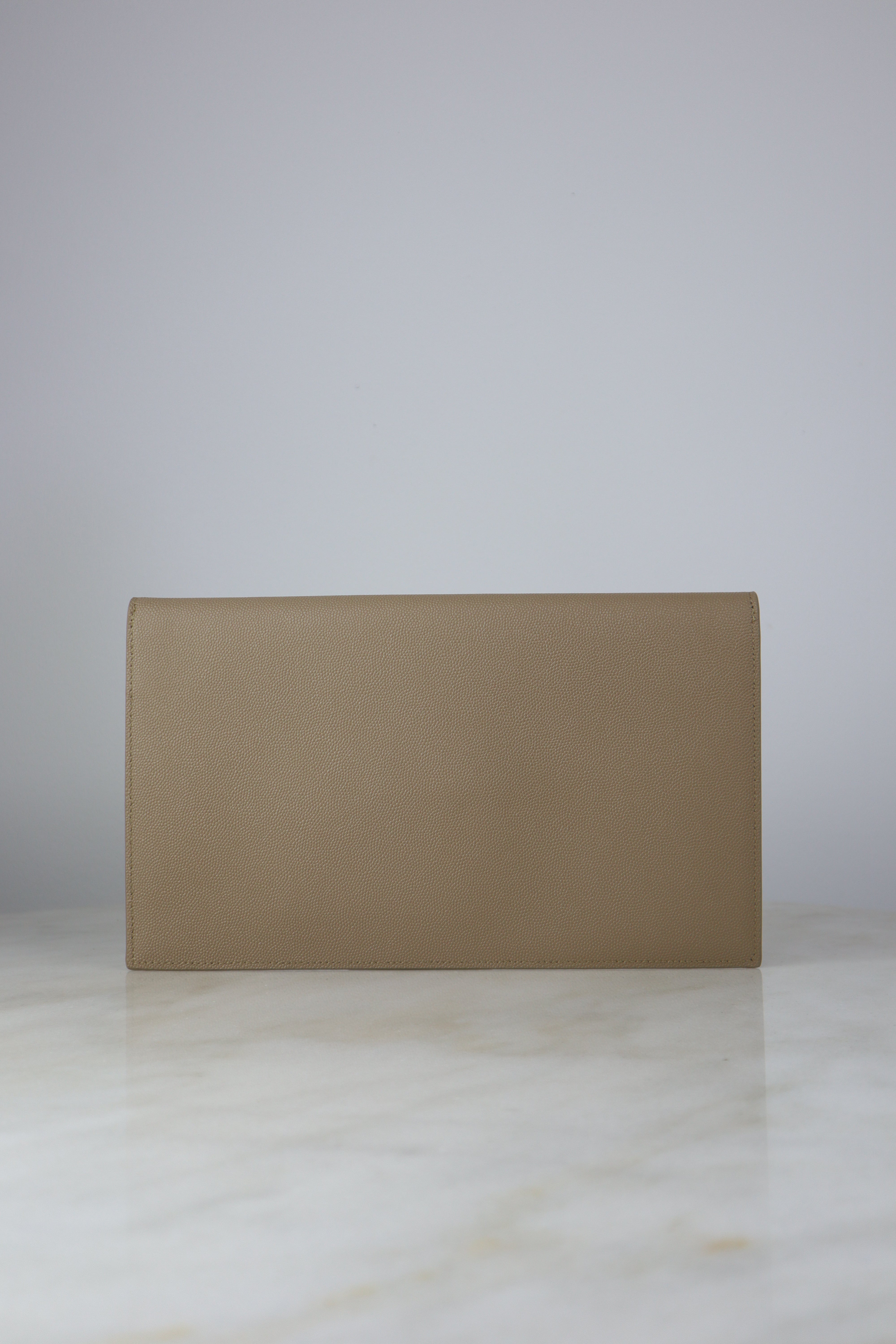 YSL Beige Uptown Pouch