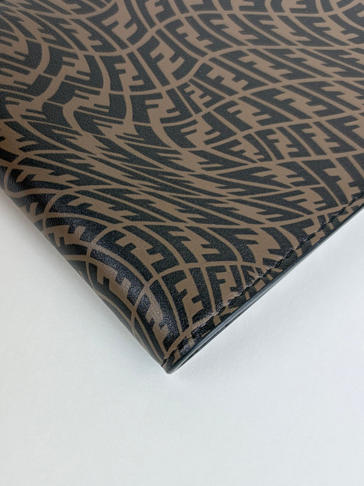 Fendi x Sarah Coleman black/brown ff vertigo bifold wallet