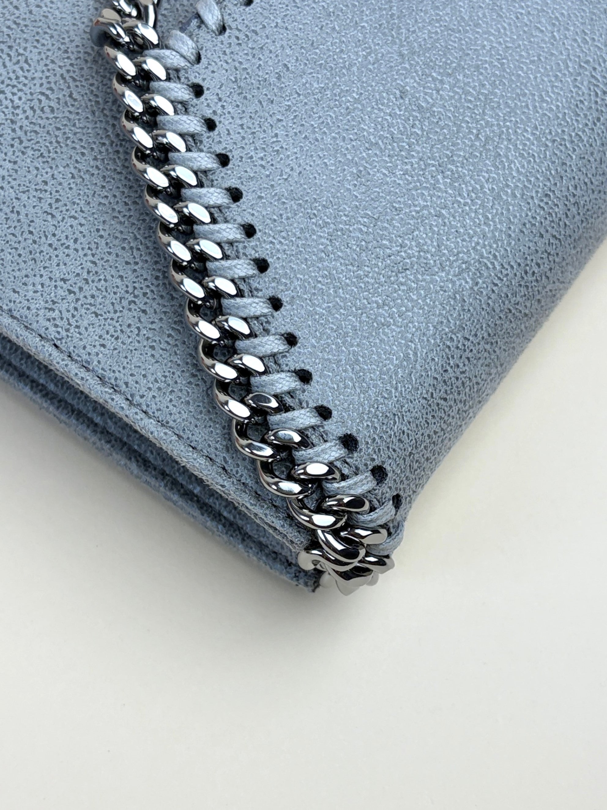 Stella McCartney grey Falabella Wallet on chain