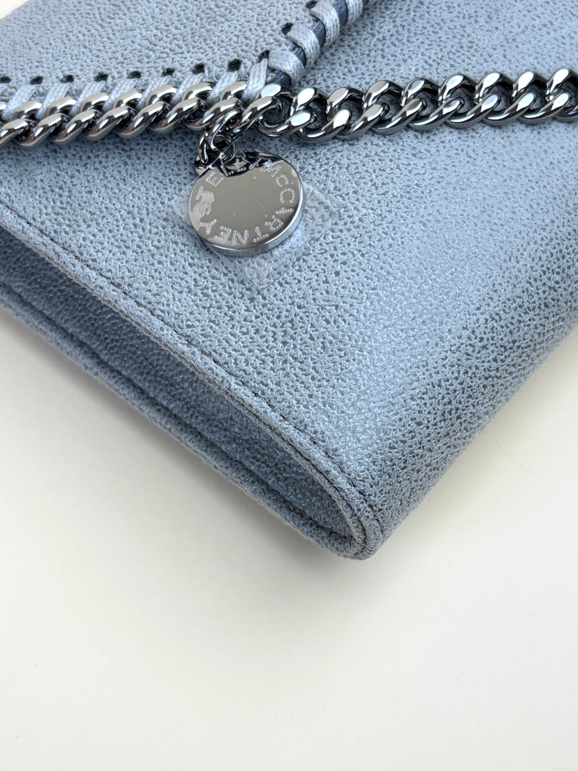 Stella McCartney grey Falabella Wallet on chain