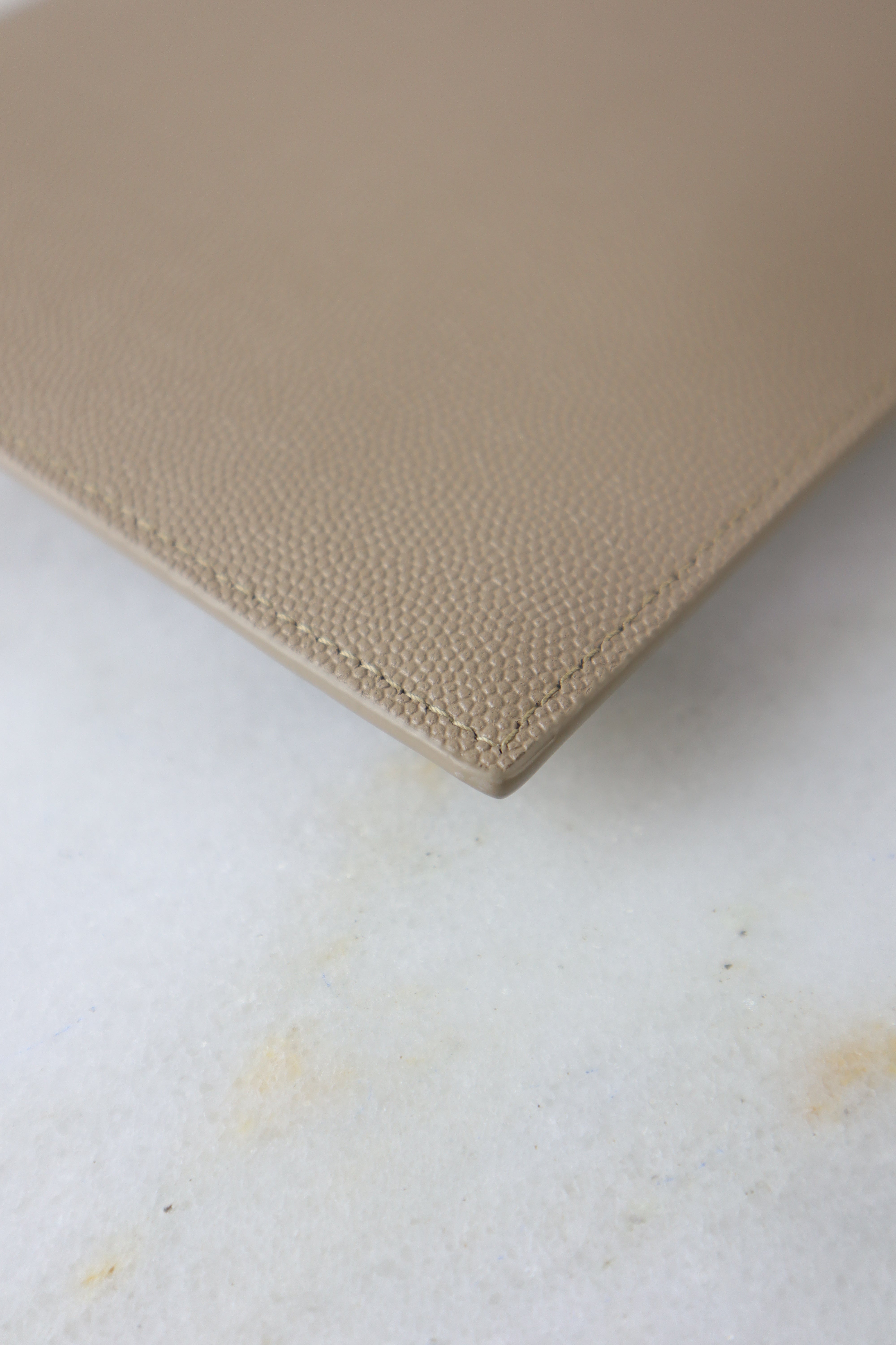 YSL Beige Uptown Pouch
