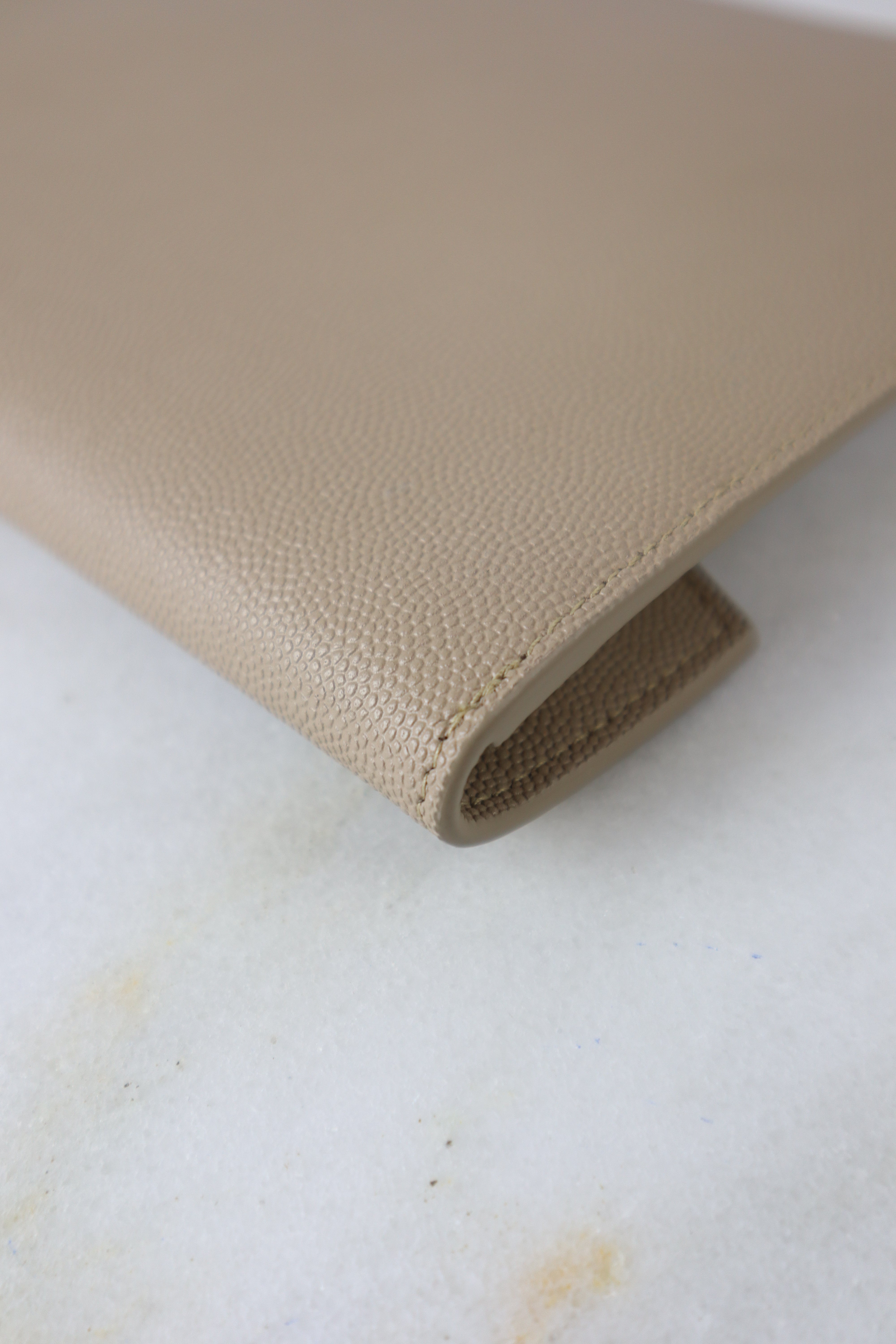YSL Beige Uptown Pouch