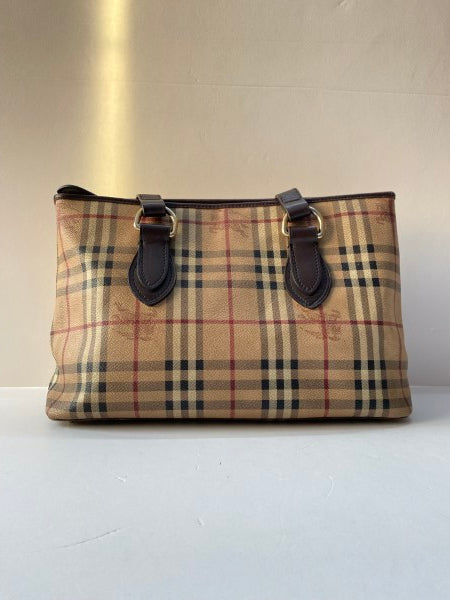 Burberry Bicolor Haymarket Regent Shoulder Bag