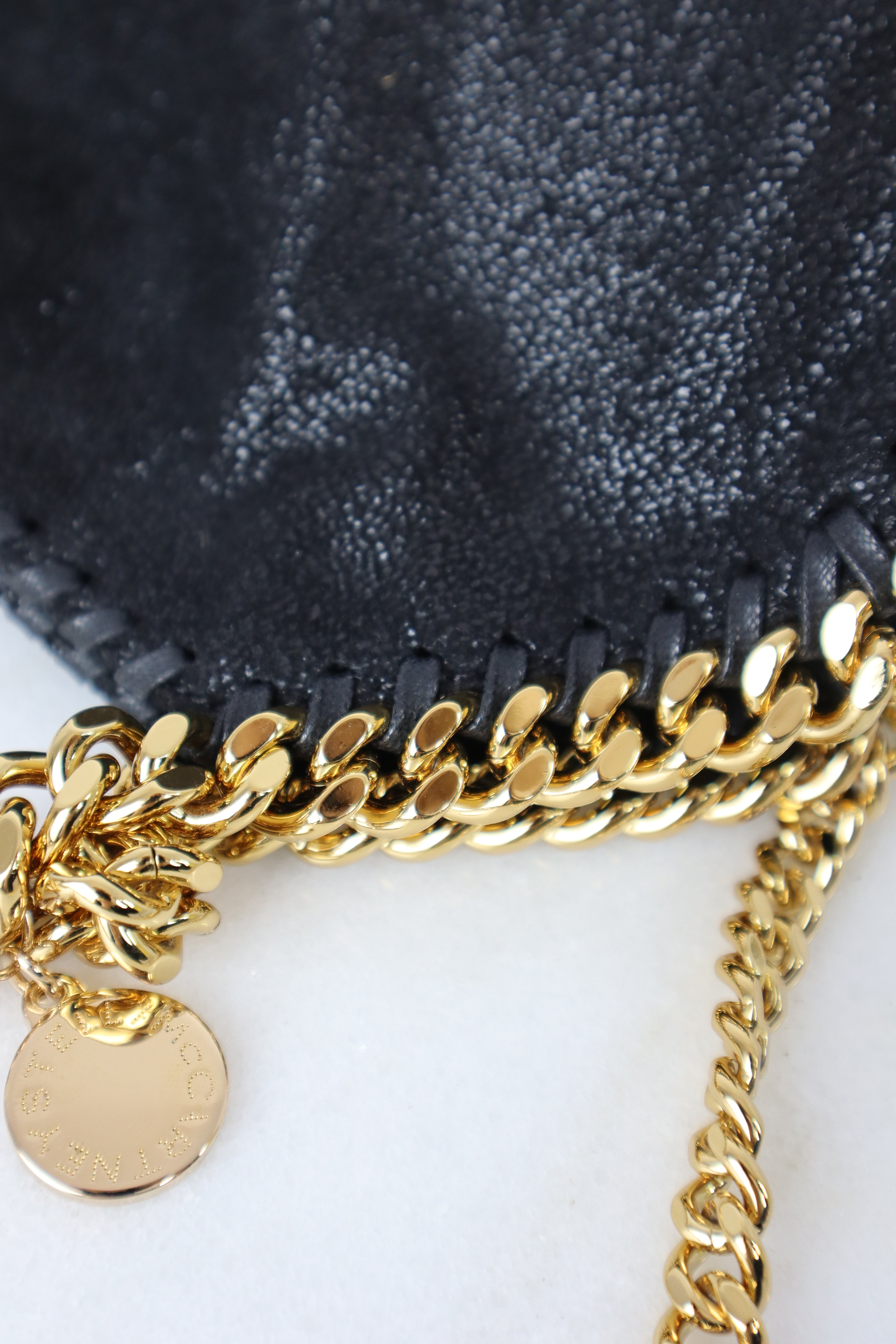 Stella Mccartney Black New Mini Falabella Tote Bag