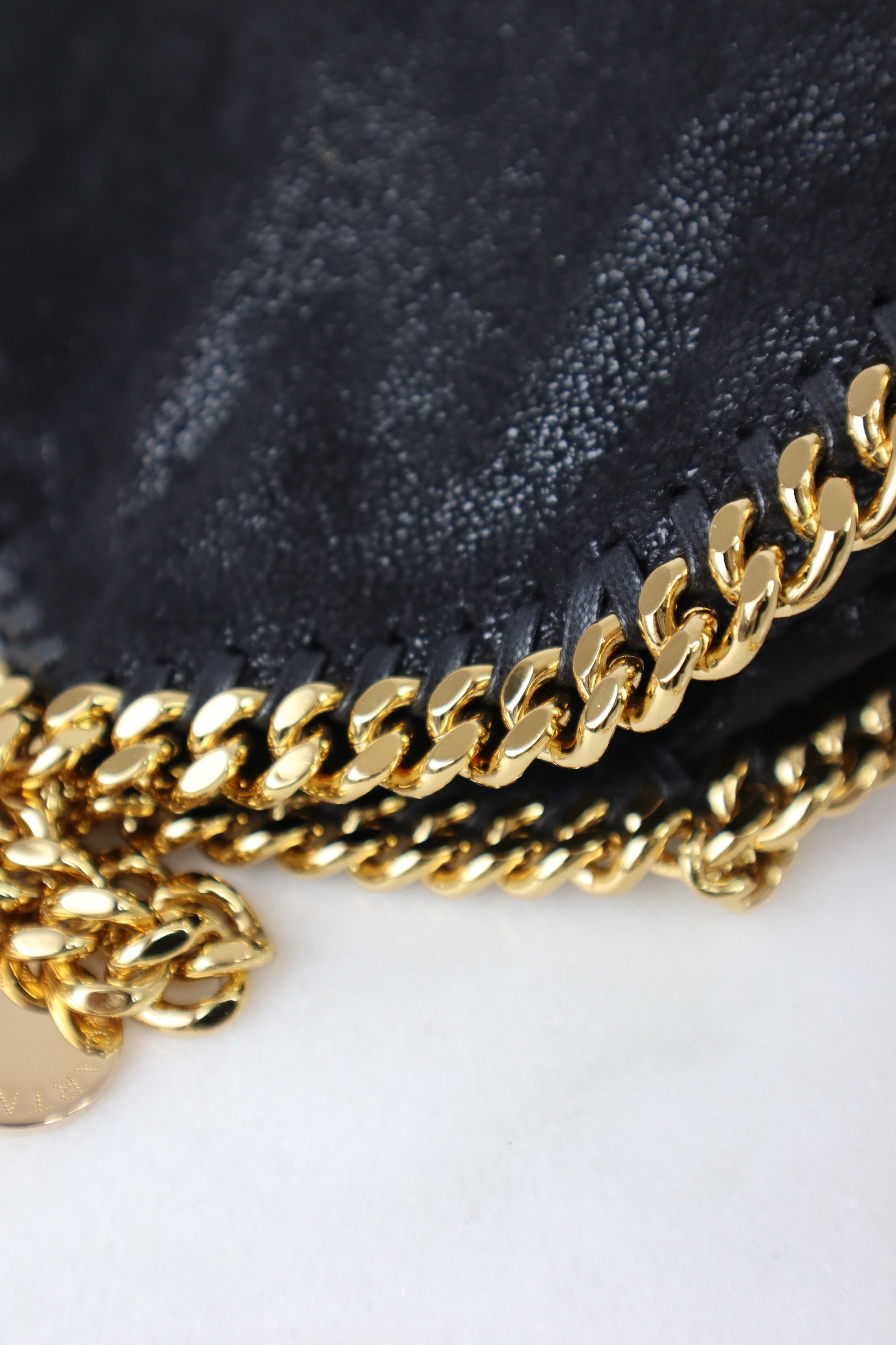 Stella Mccartney Black New Mini Falabella Tote Bag