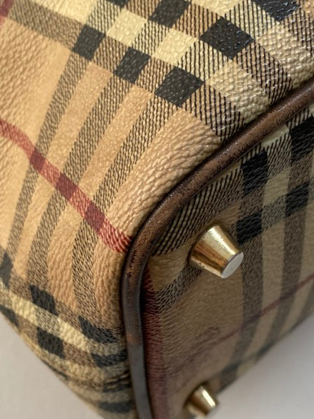 Burberry Bicolor Haymarket Regent Shoulder Bag