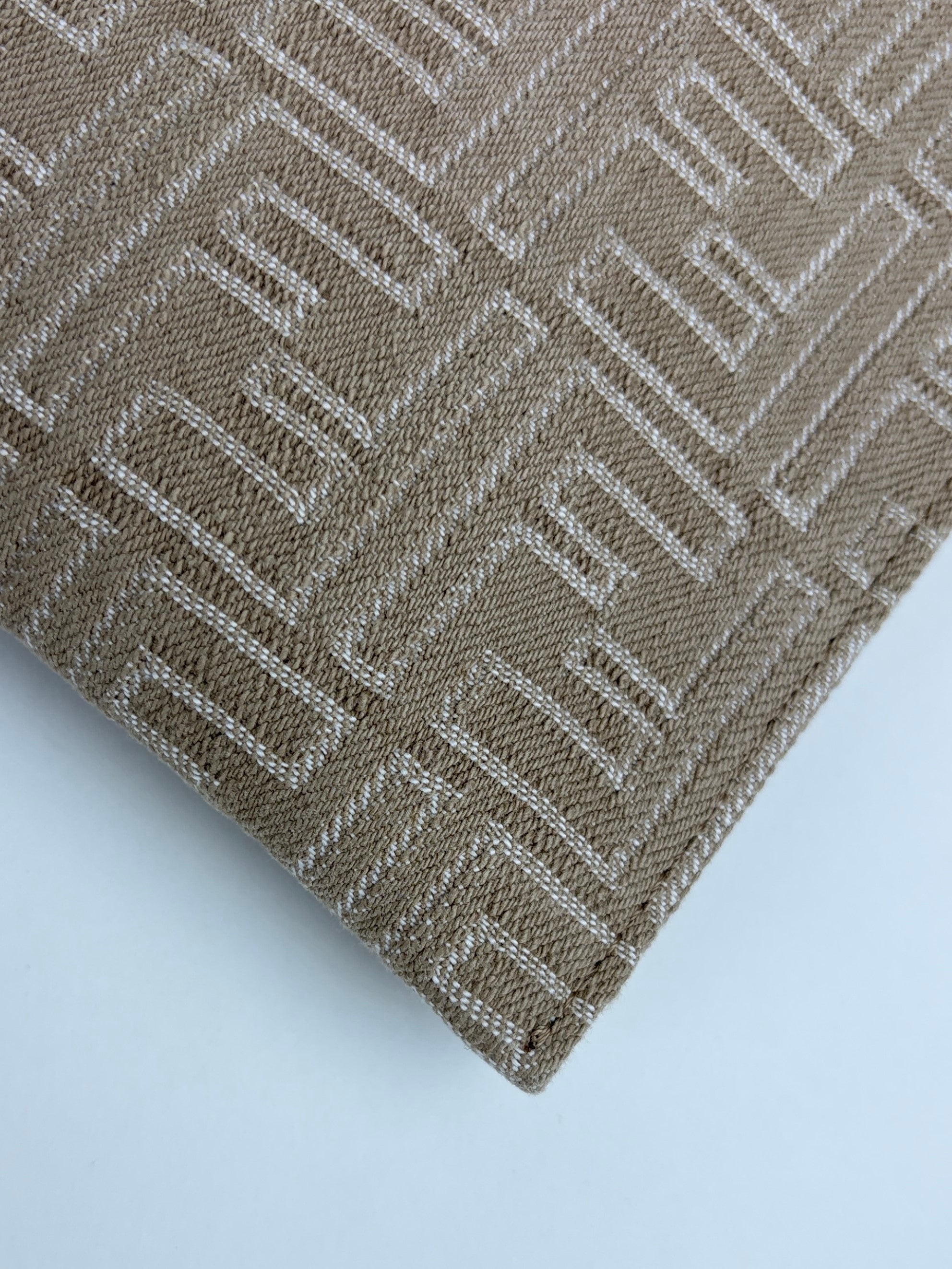 Fendi beige Demin effect ff jacquard medium flat pouch