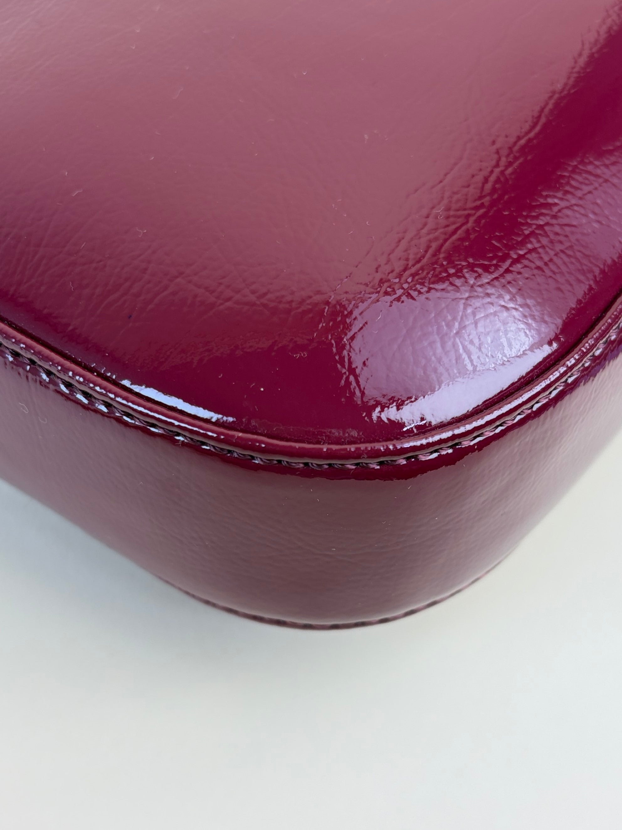 stella McCartney falabella box burgundy leather