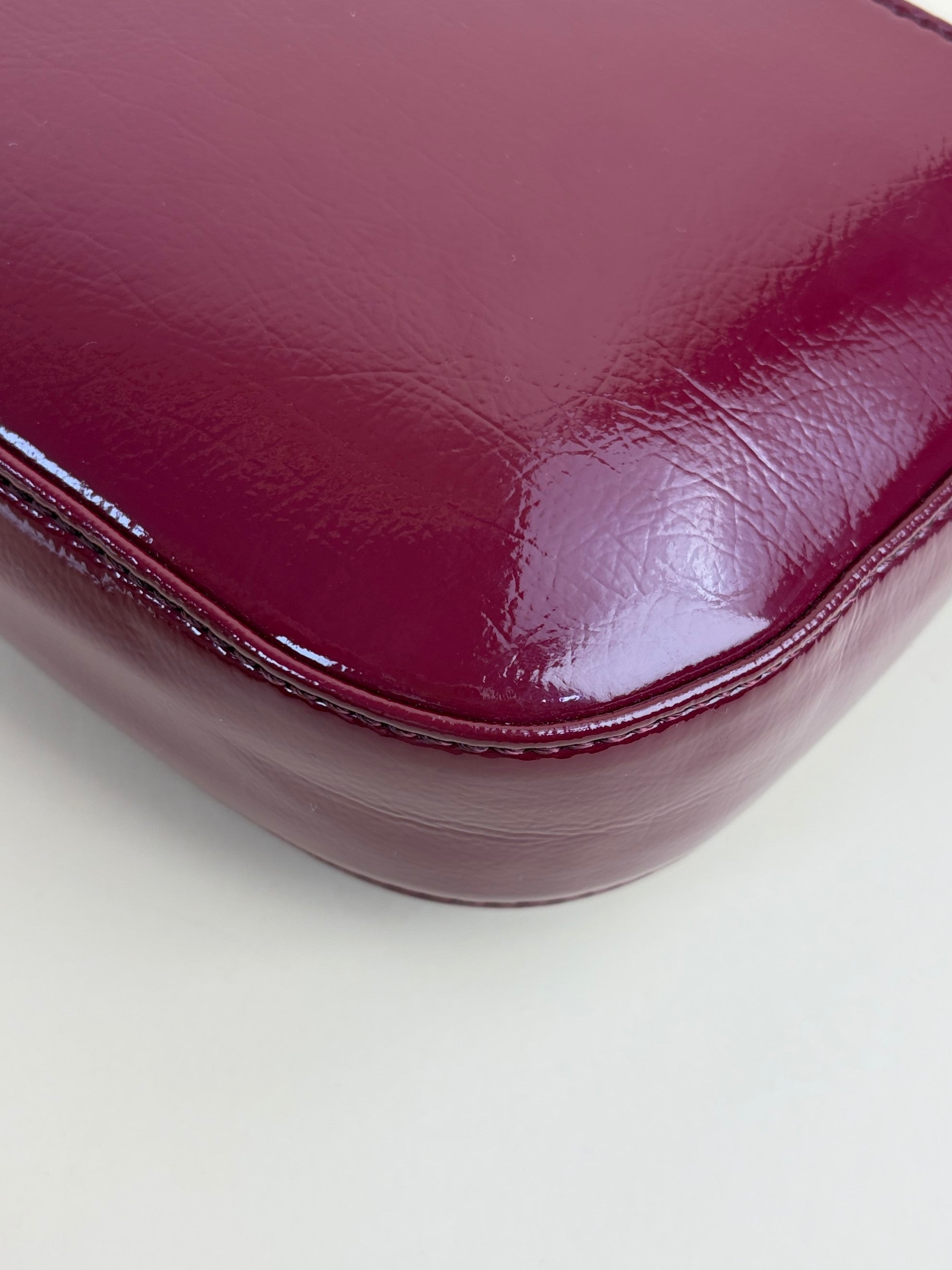 stella McCartney falabella box burgundy leather