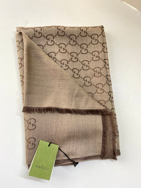 Gucci Brown GG Scarf