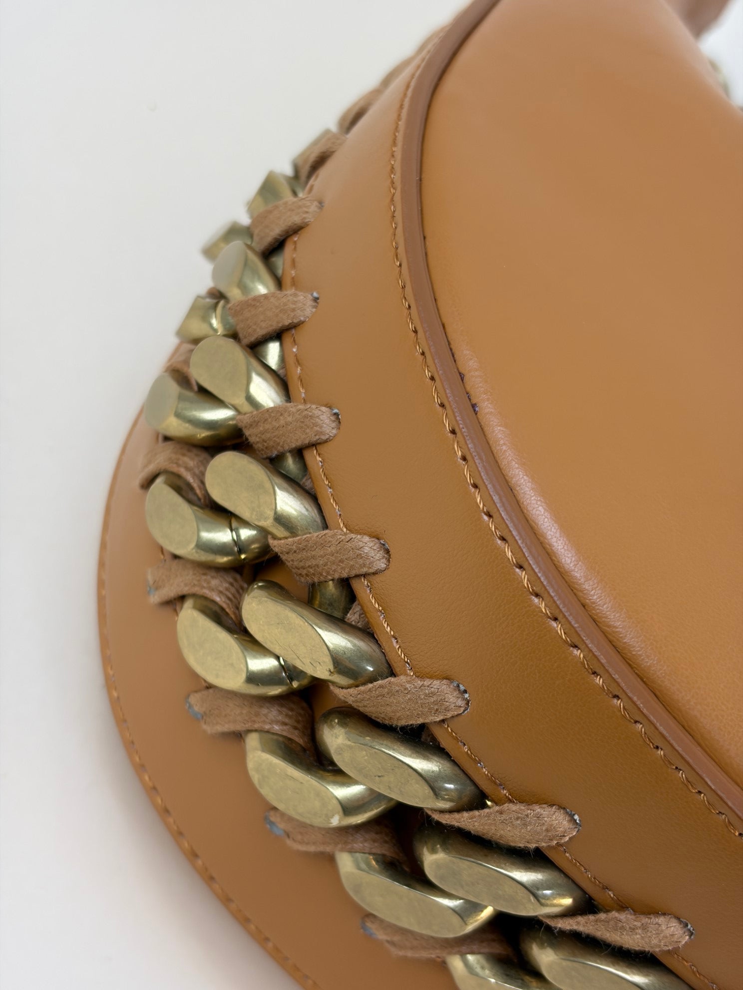 Stella McCartney camel frame zipped Hobo Bag