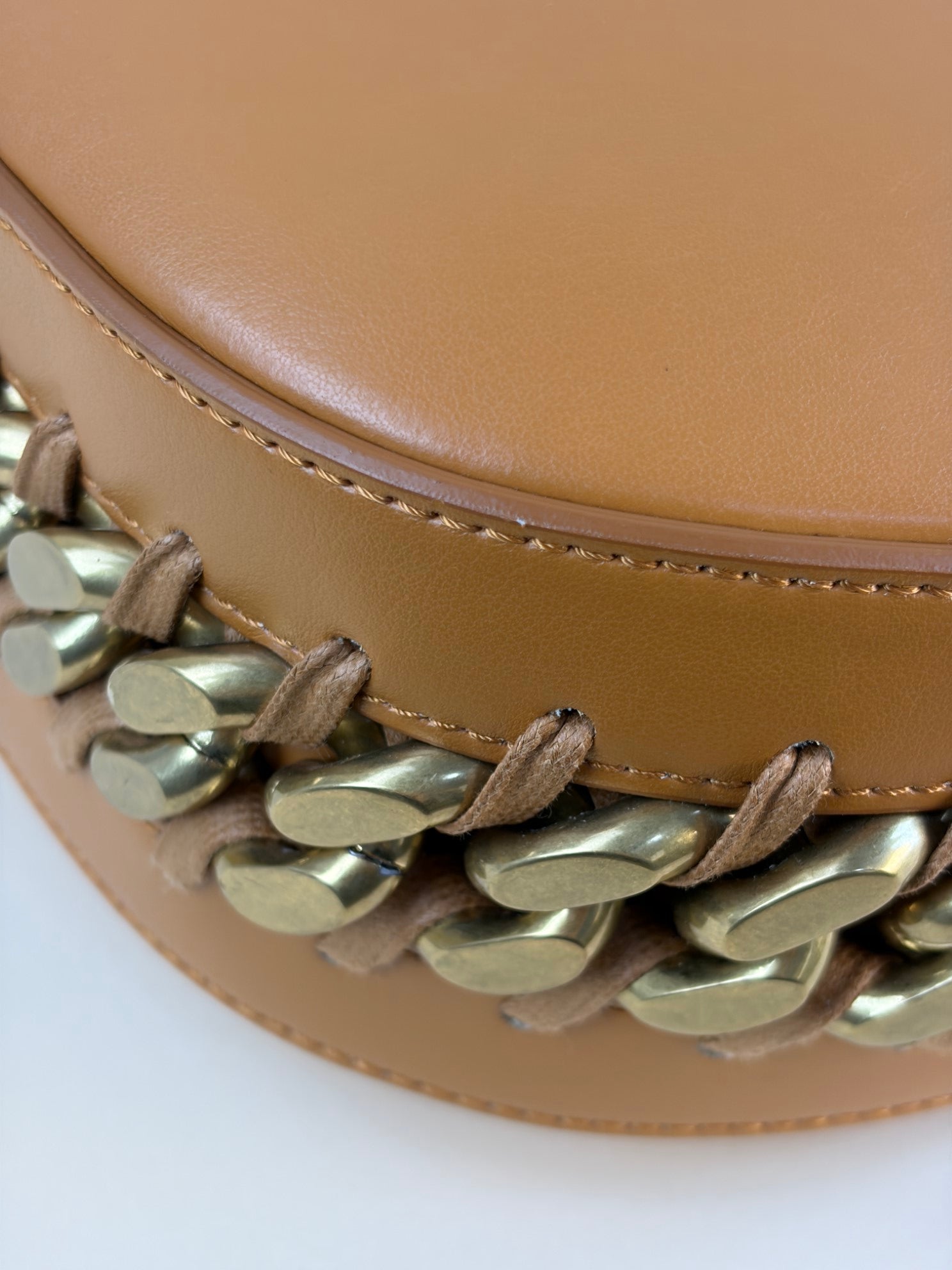 Stella McCartney camel frame zipped Hobo Bag