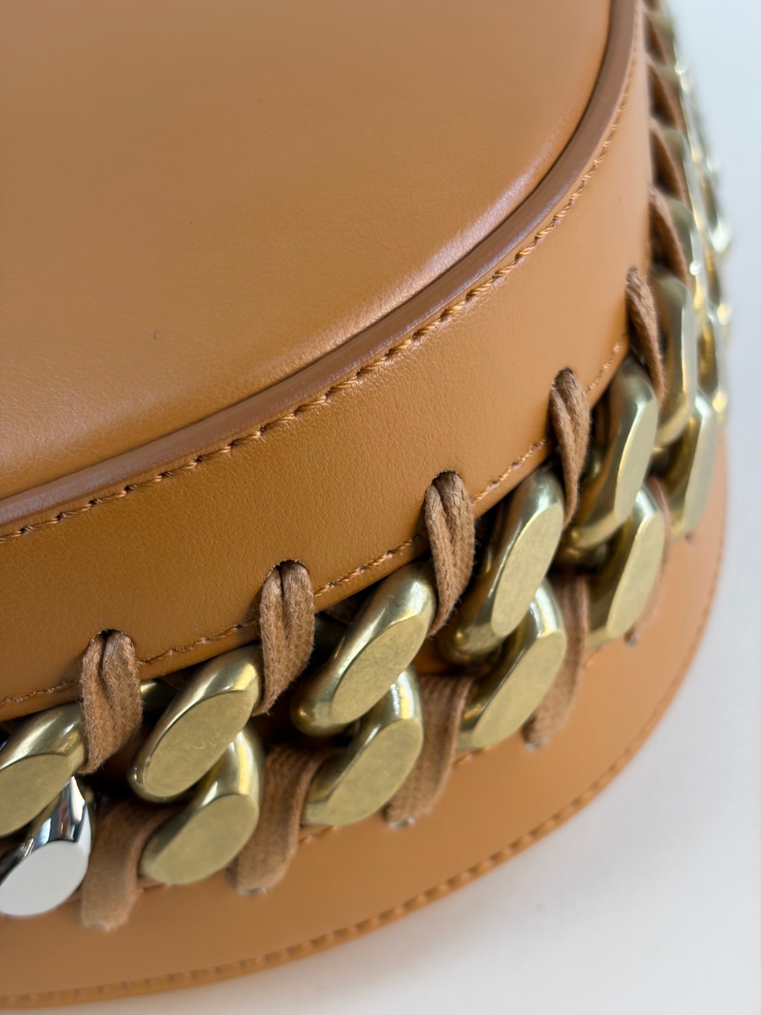 Stella McCartney camel frame zipped Hobo Bag