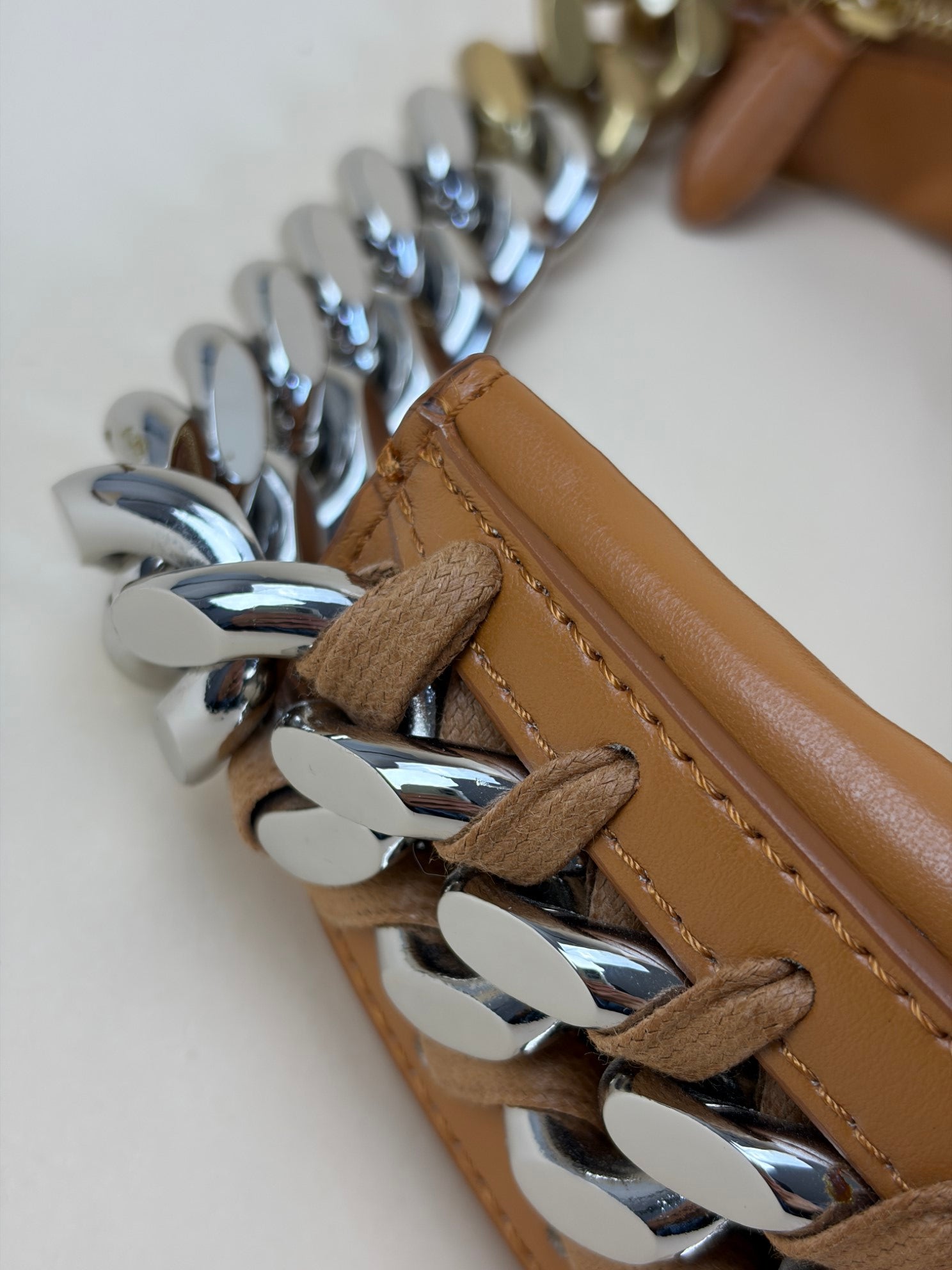 Stella McCartney camel frame zipped Hobo Bag