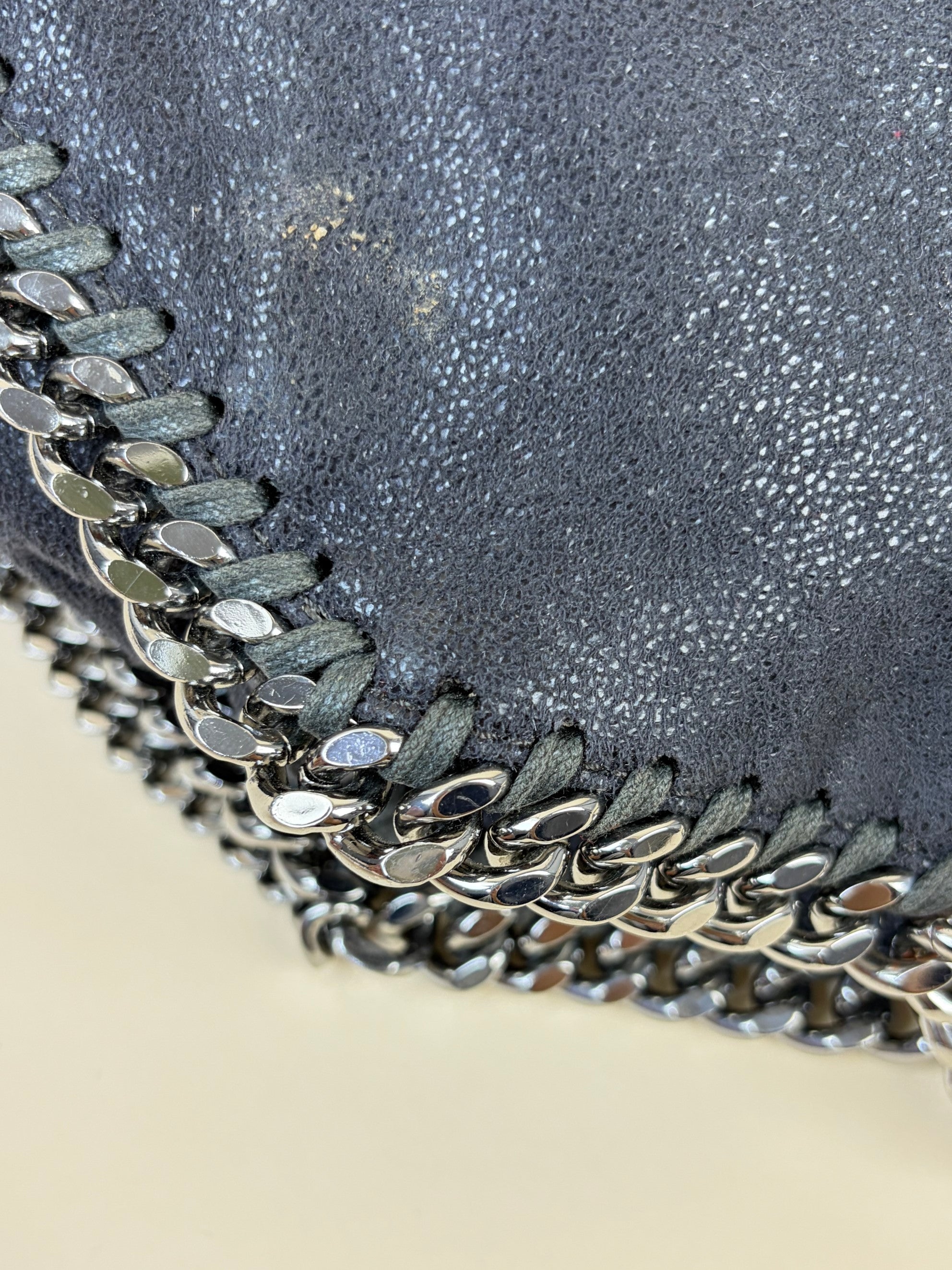 Stella Mccartney Grey Mini Falabella Crossbody Bag