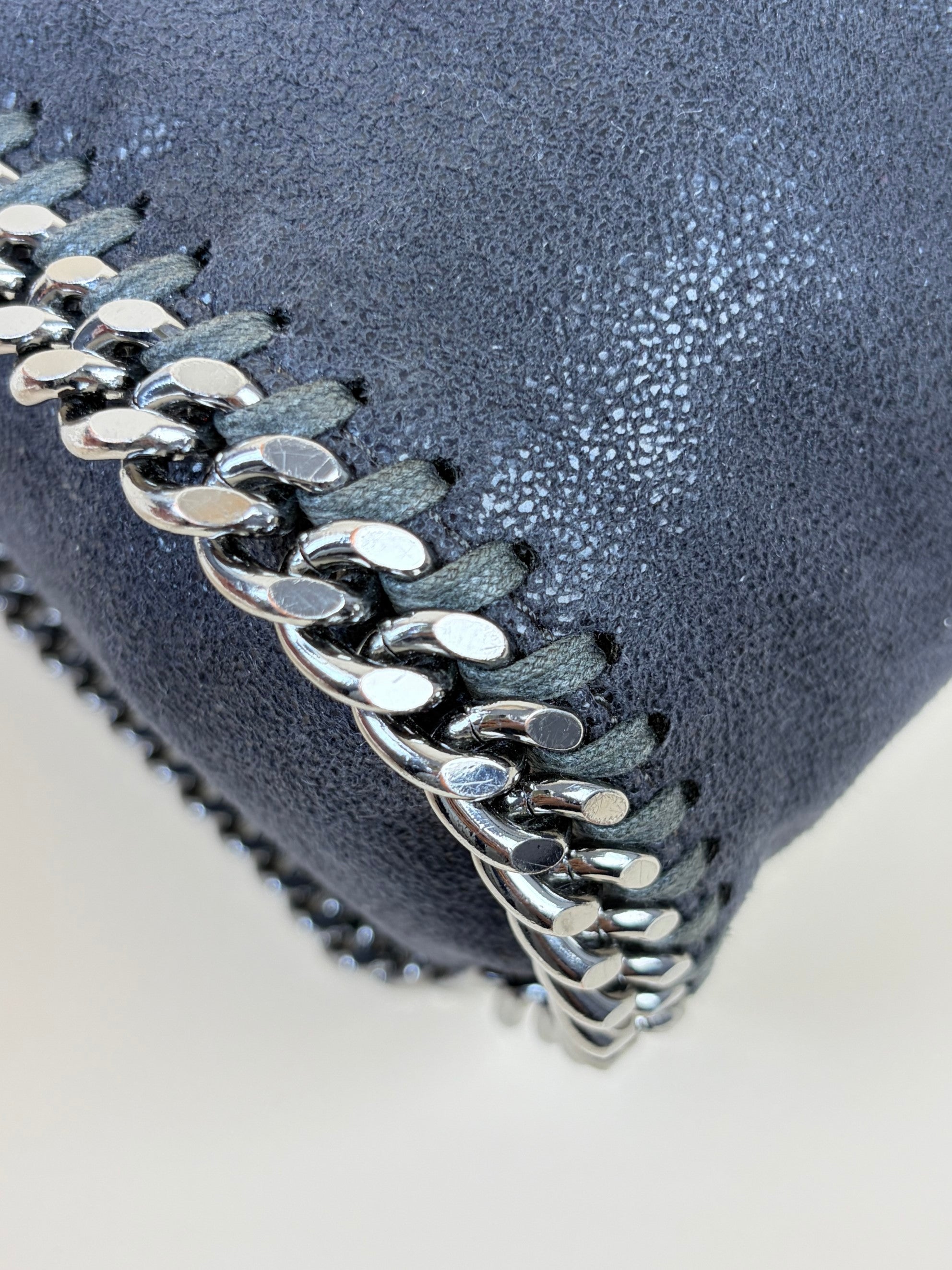 Stella Mccartney Grey Mini Falabella Crossbody Bag