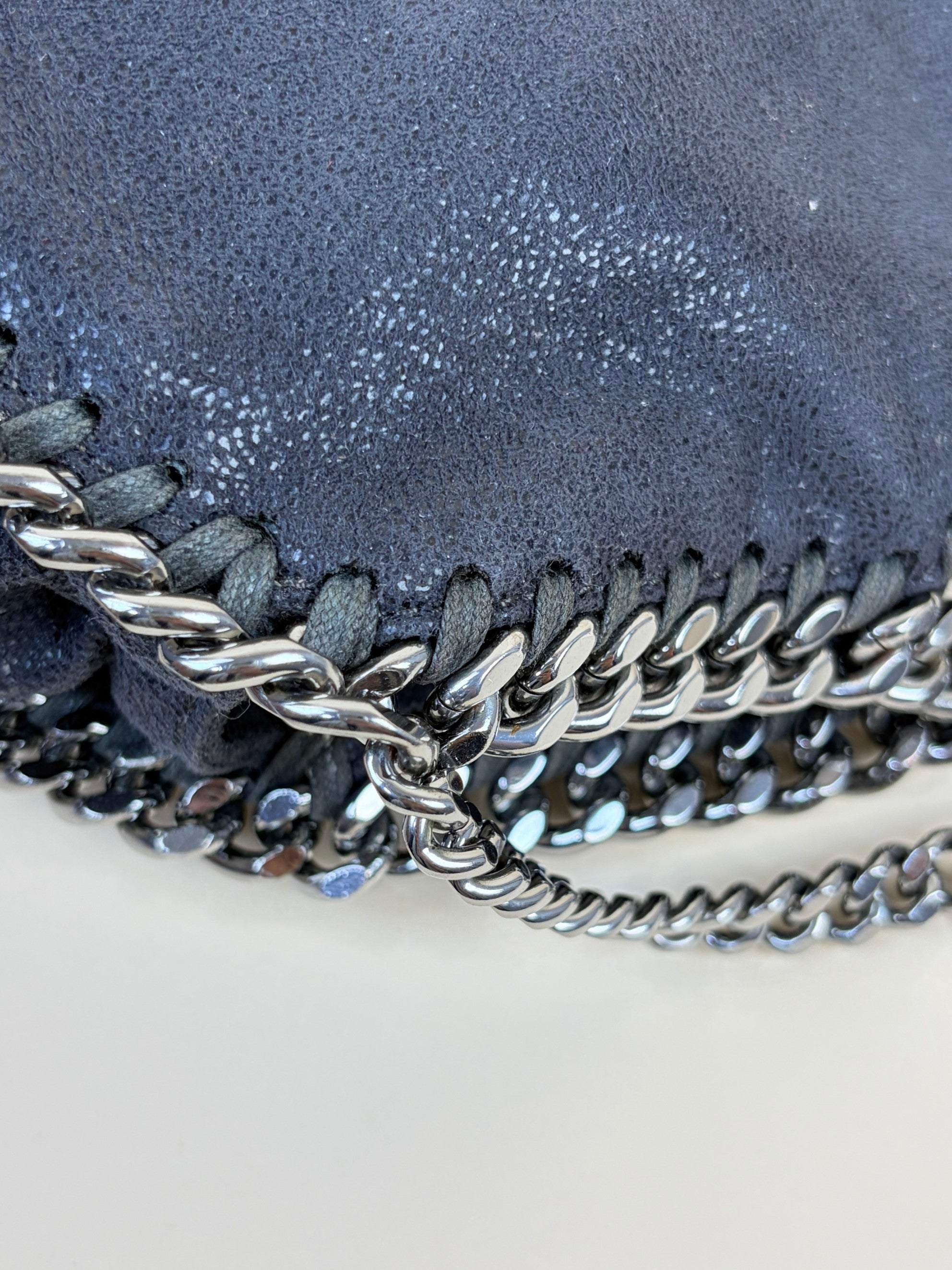 Stella Mccartney Grey Mini Falabella Crossbody Bag