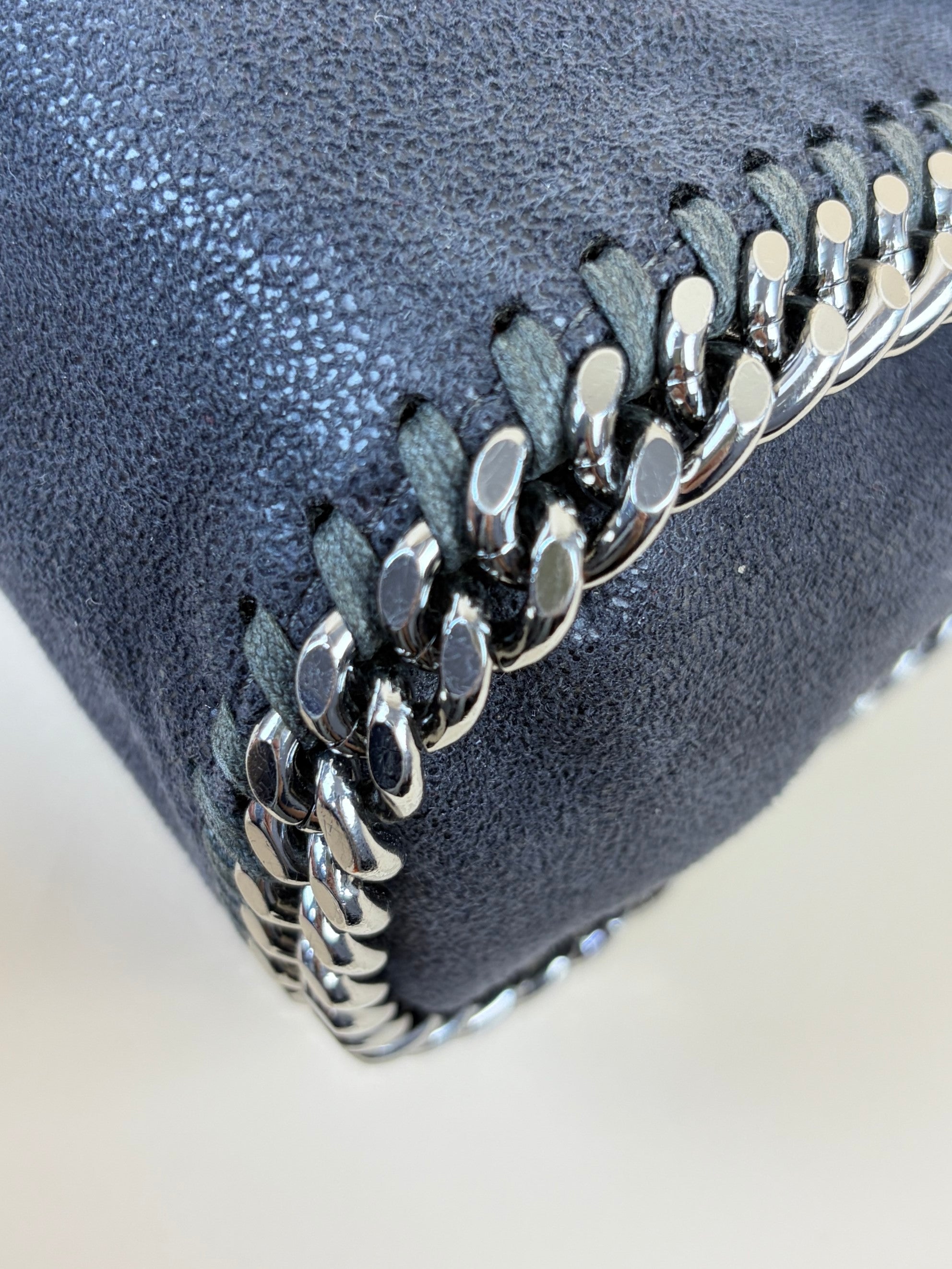 Stella Mccartney Grey Mini Falabella Crossbody Bag