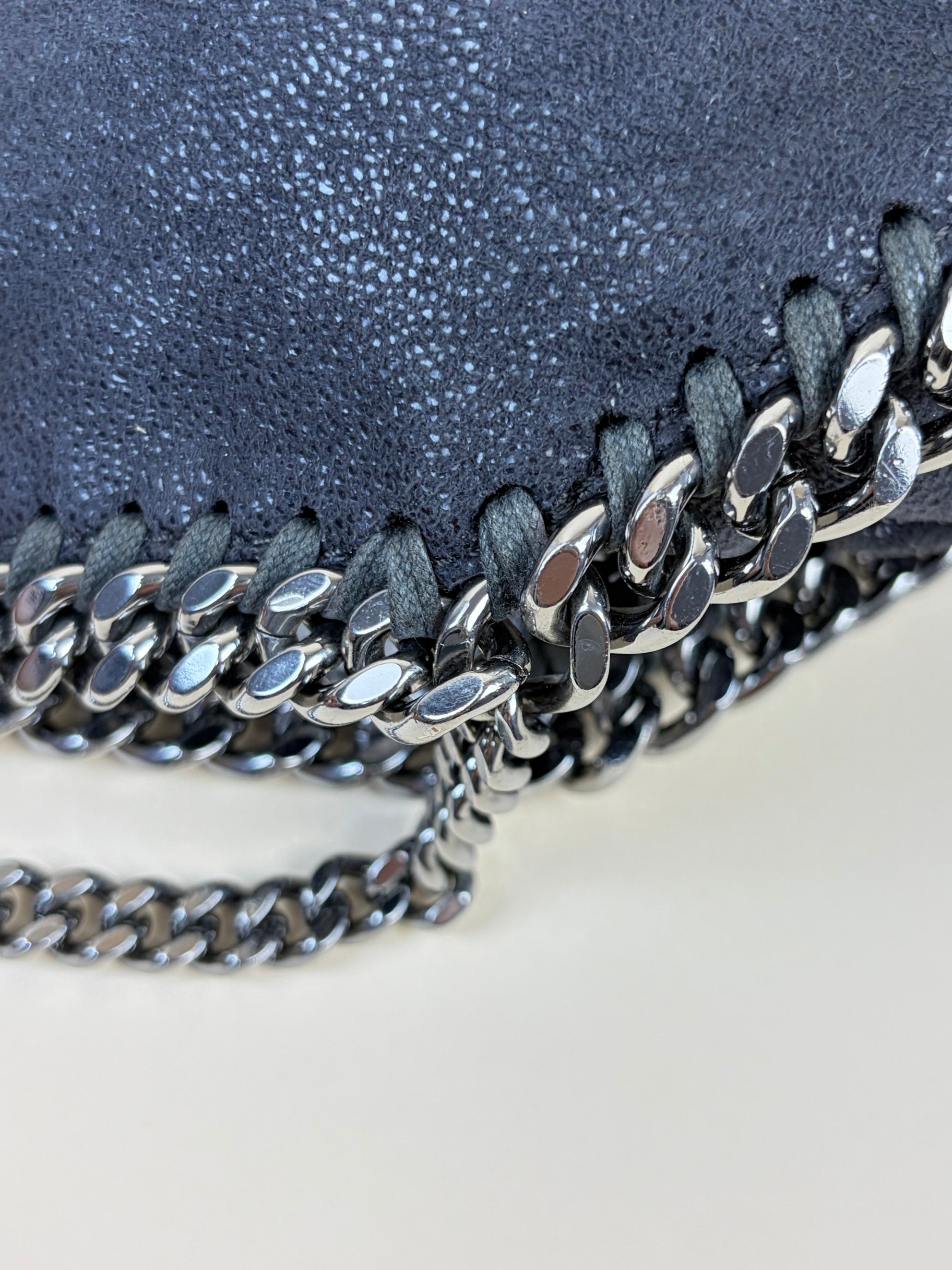 Stella Mccartney Grey Mini Falabella Crossbody Bag