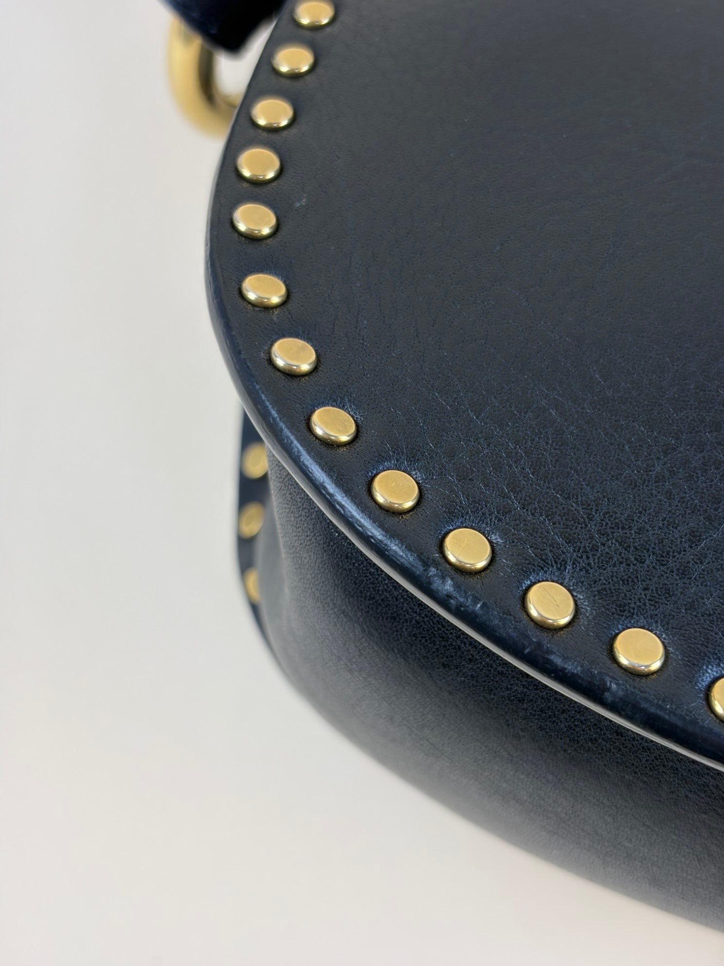 Chloe Black hudson meduim leather with braidedand studded