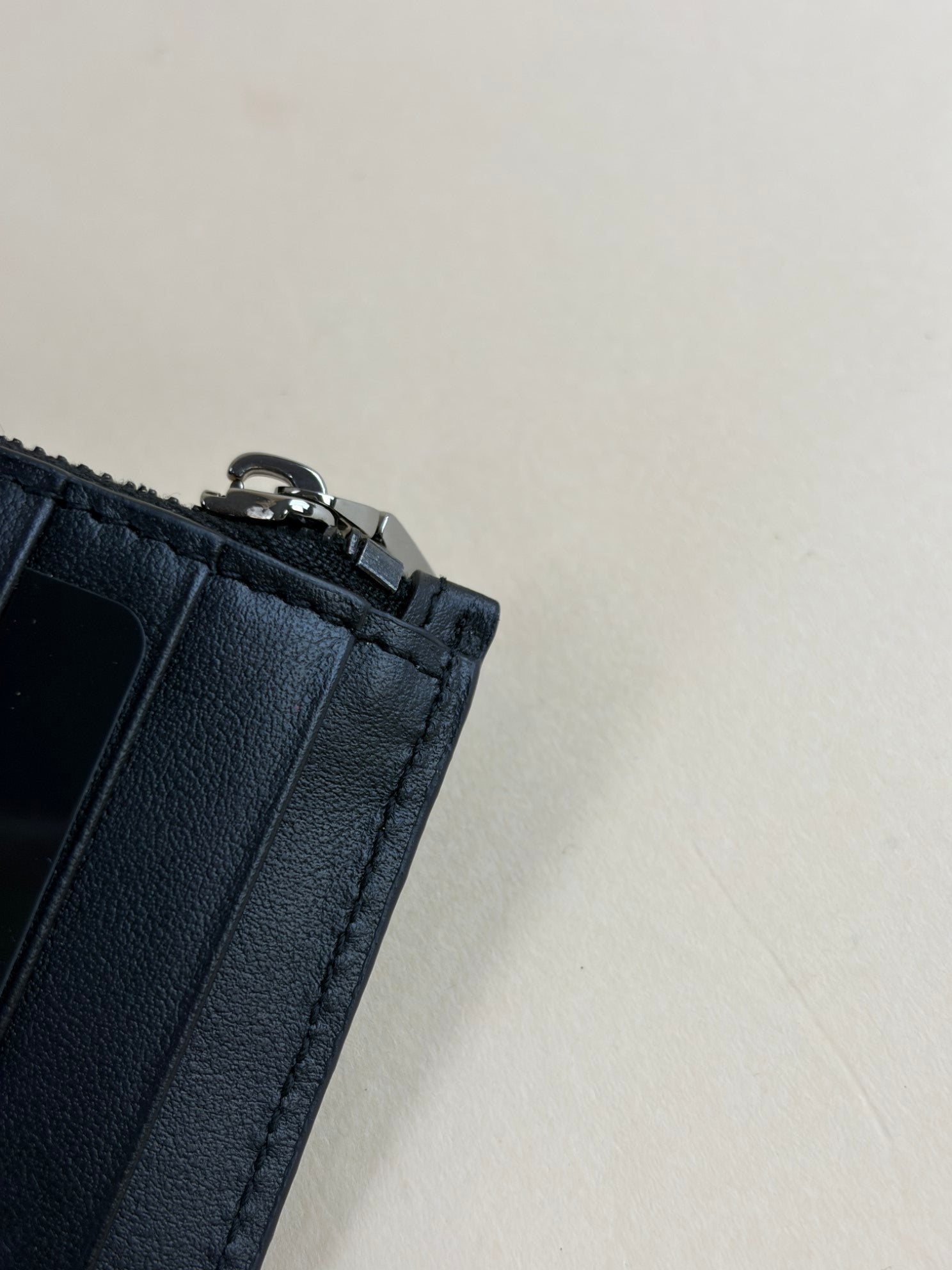 Dolce & Gabbana Black Zip Card Holder