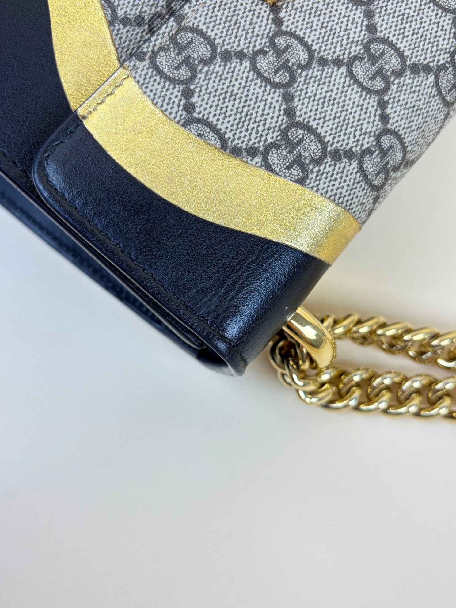 Gucci Tricolor GG Supreme Monogram Small Shoulder Bag