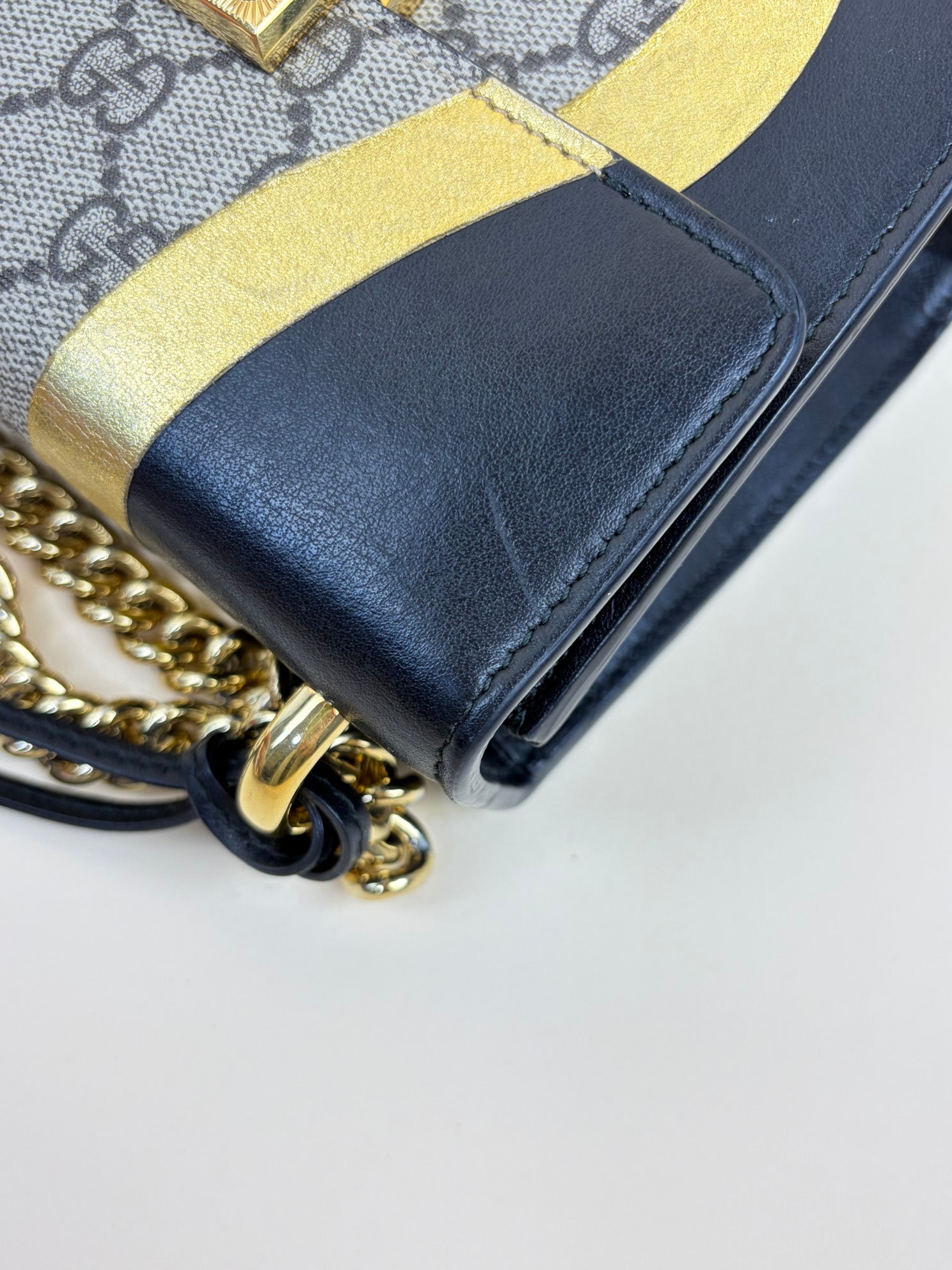 Gucci Tricolor GG Supreme Monogram Small Shoulder Bag