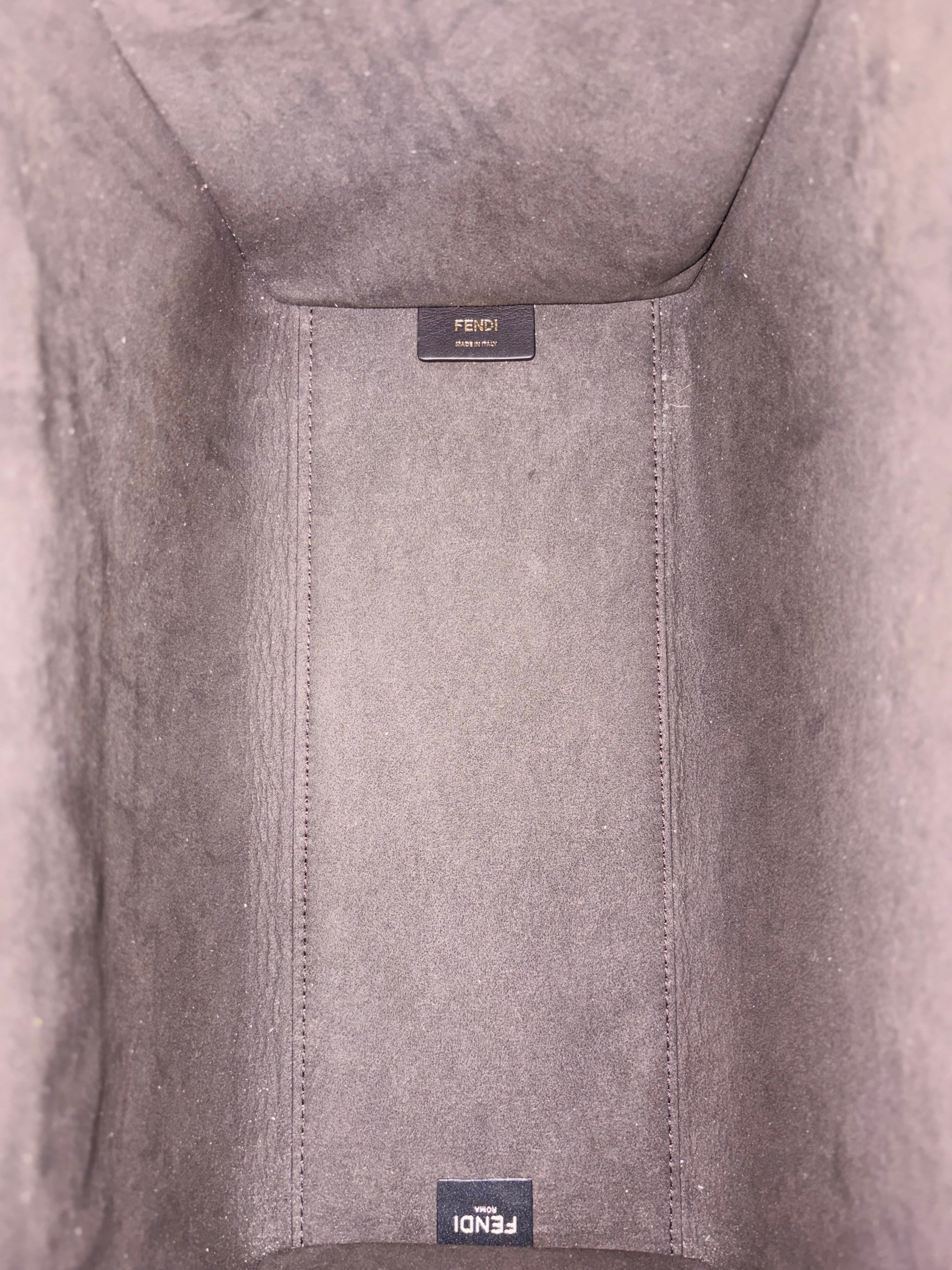 Fendi brown Sunshine Medium Shopping Tote Bag