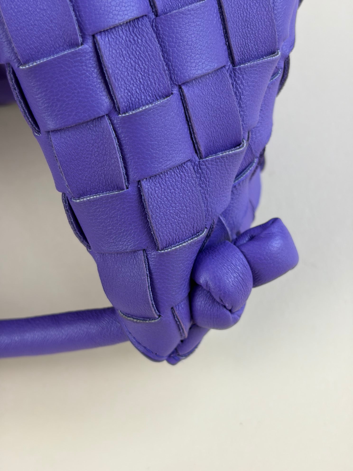 Bottega Veneta purple nappa intrecciato meduim tuuru pouch