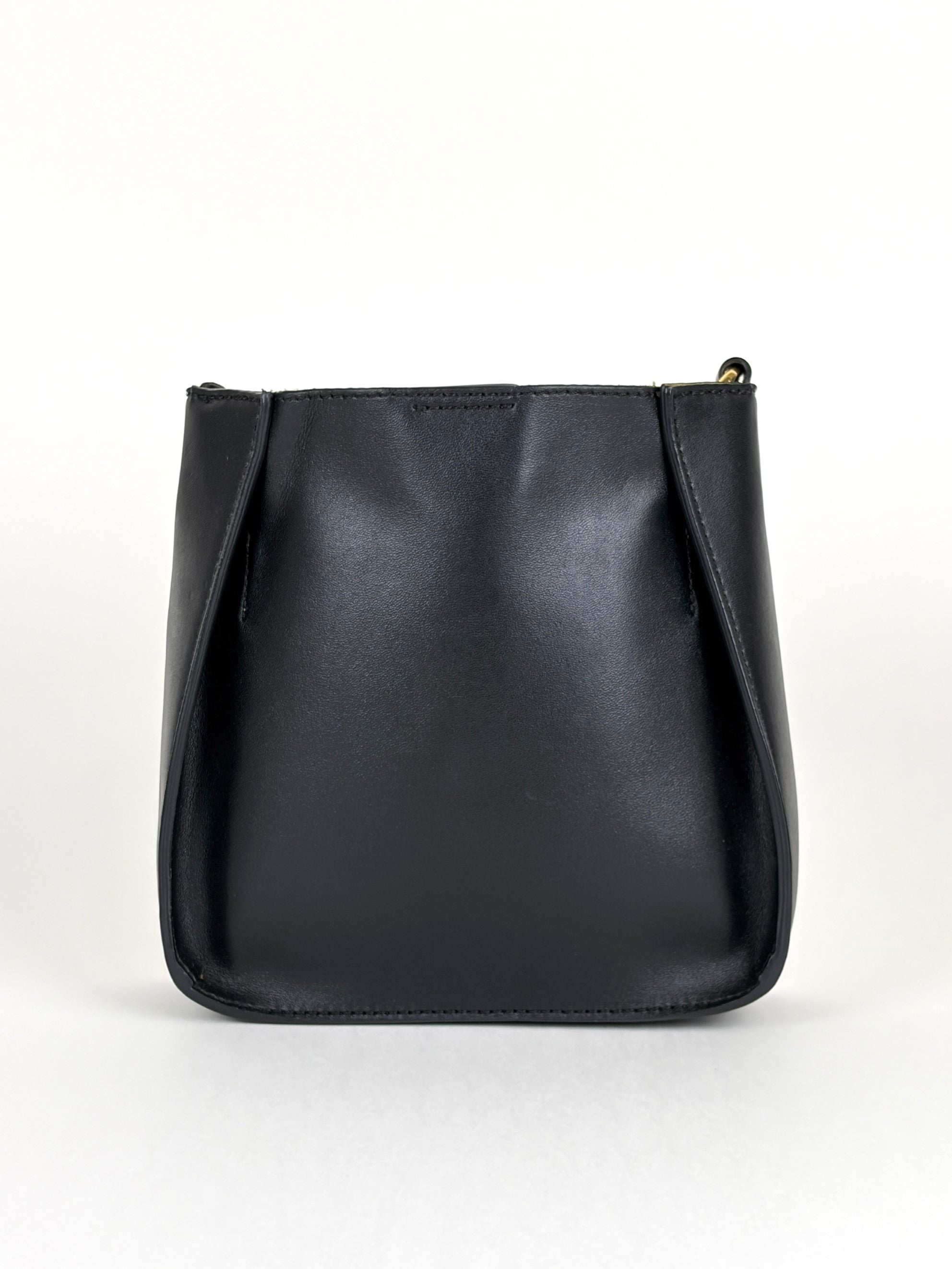 Stella Mccartney black Logo Square Crossbody Tiny Bag