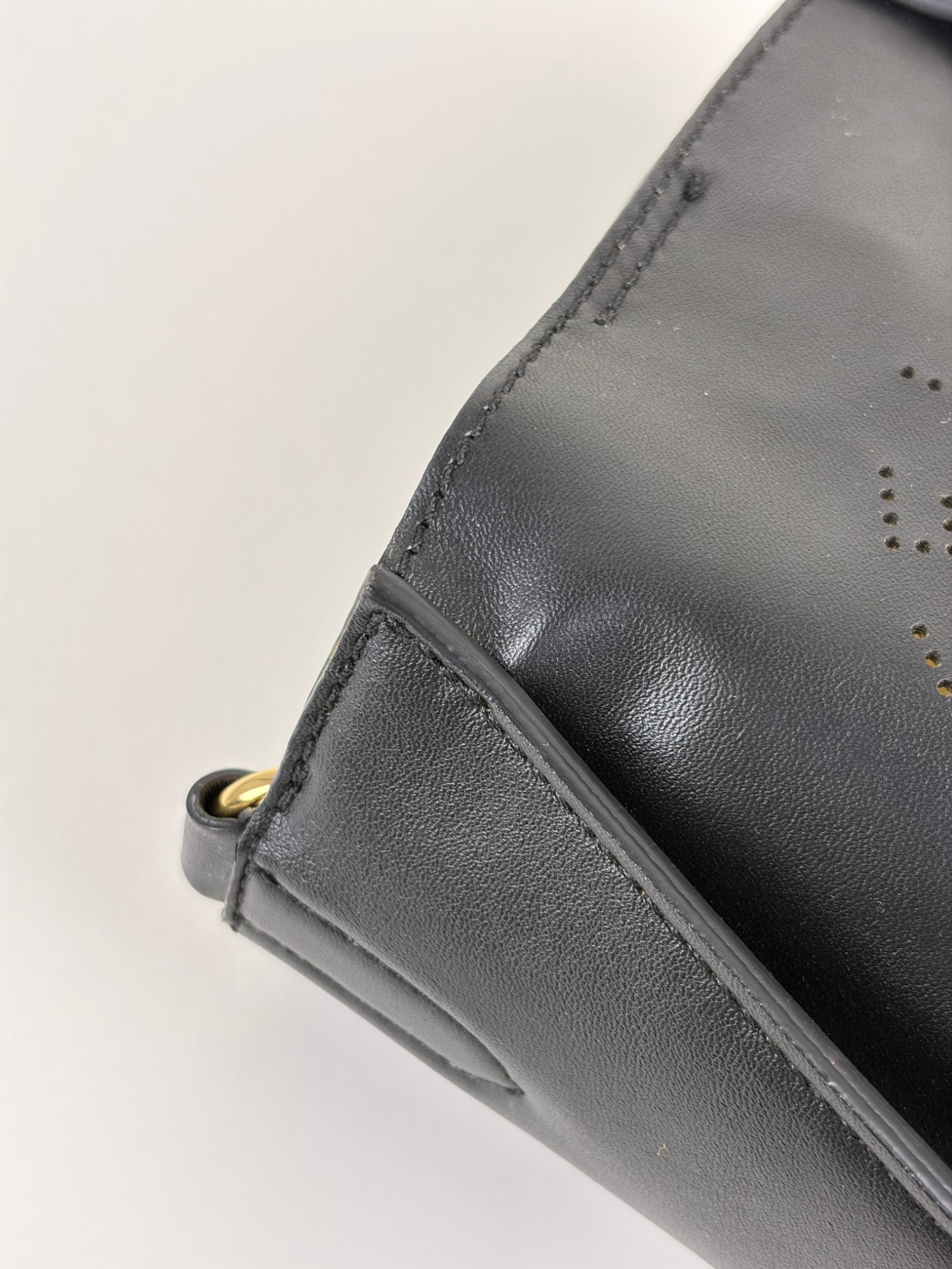 Stella Mccartney black Logo Square Crossbody Tiny Bag