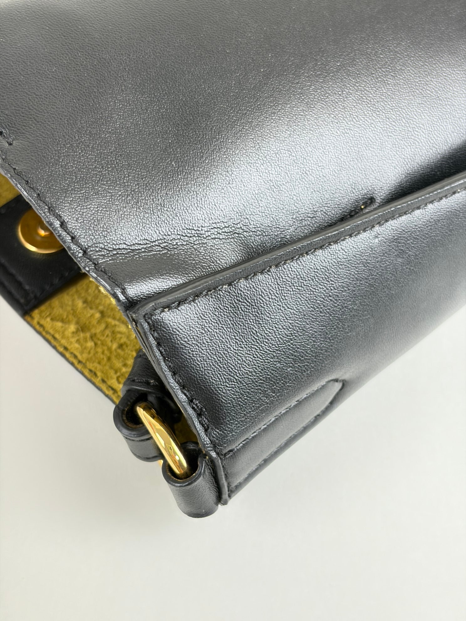 Stella Mccartney black Logo Square Crossbody Tiny Bag