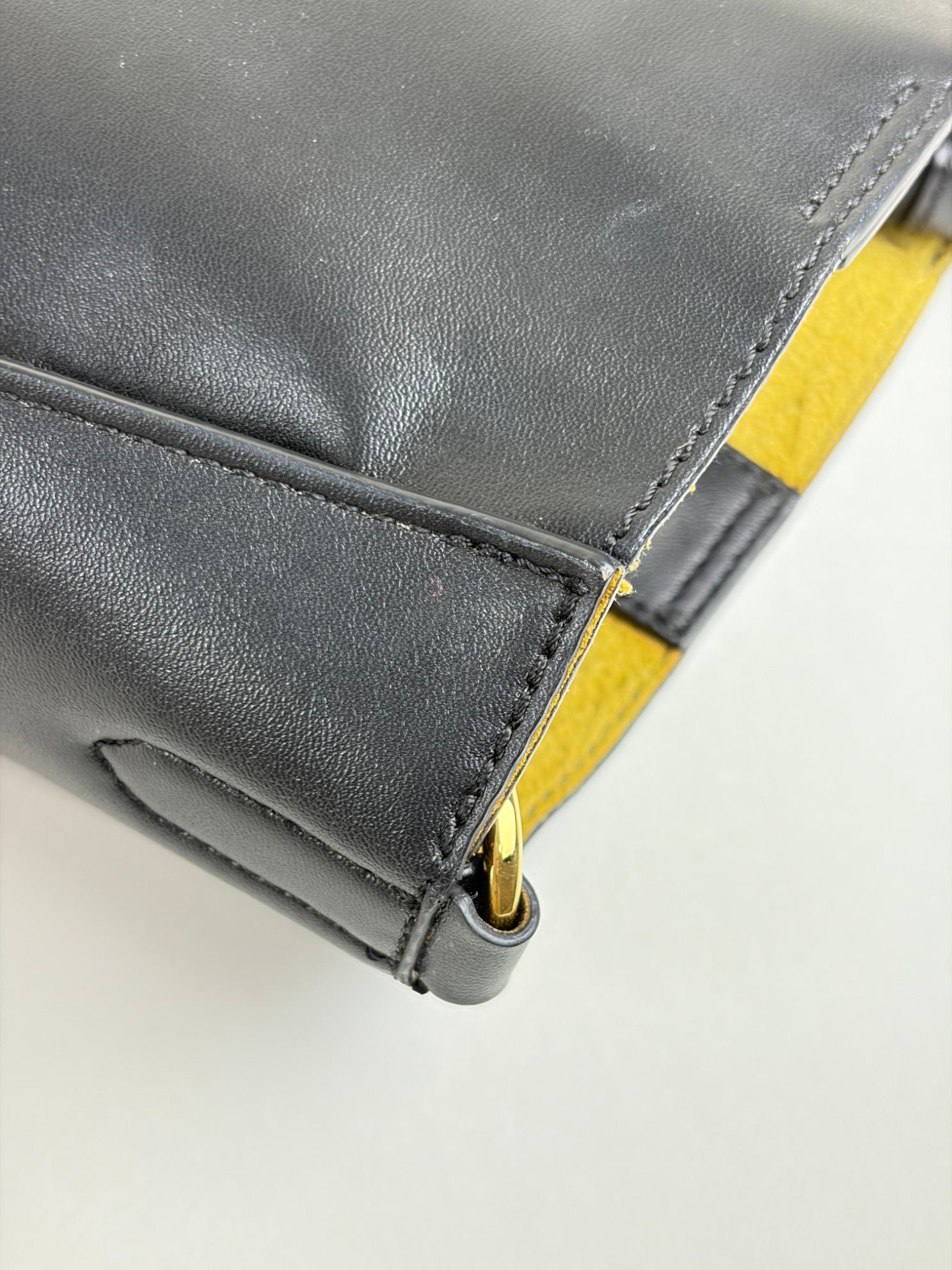 Stella Mccartney black Logo Square Crossbody Tiny Bag