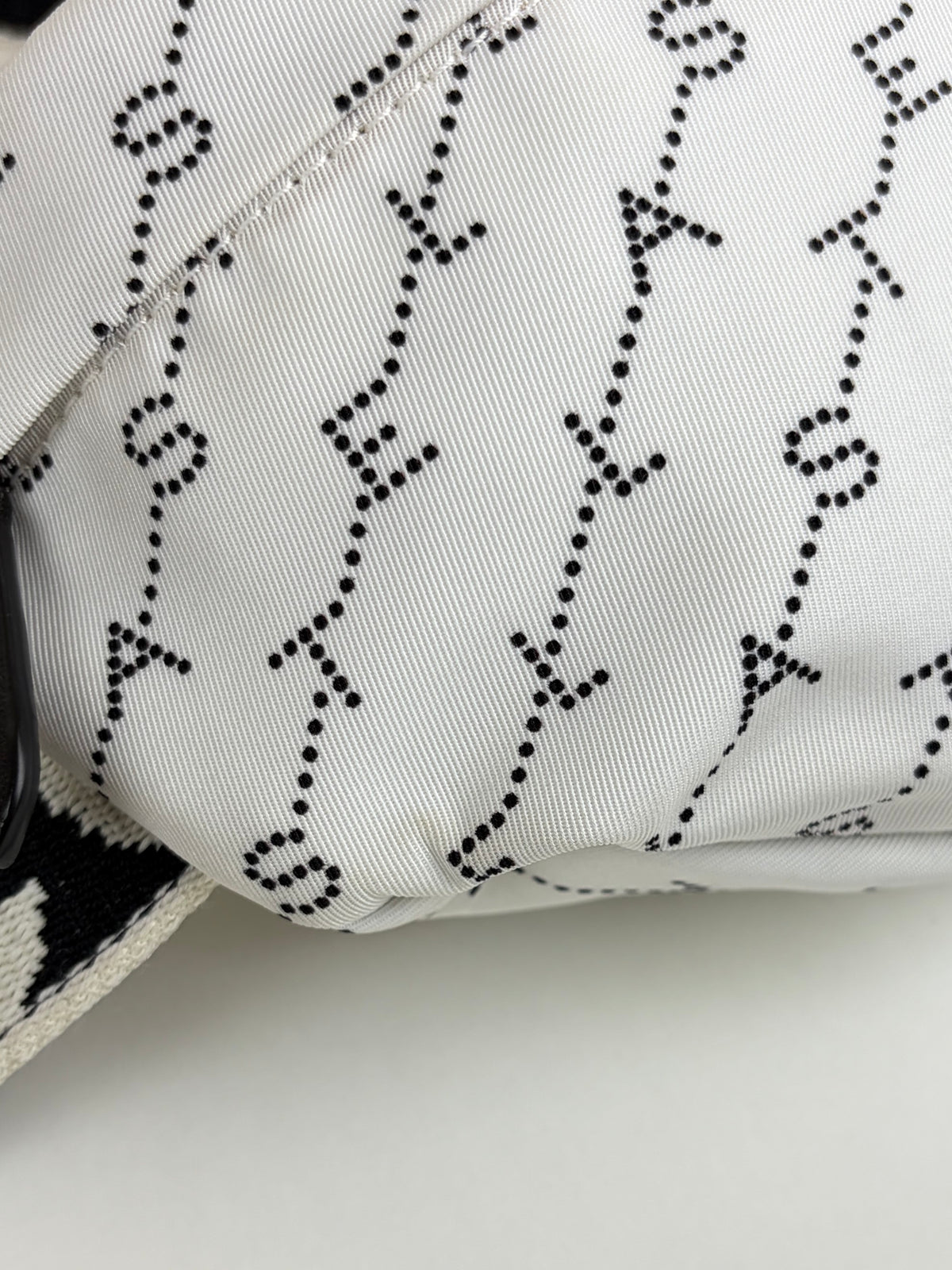 Stella McCartney white ECO nylon logo Falabella bumbag