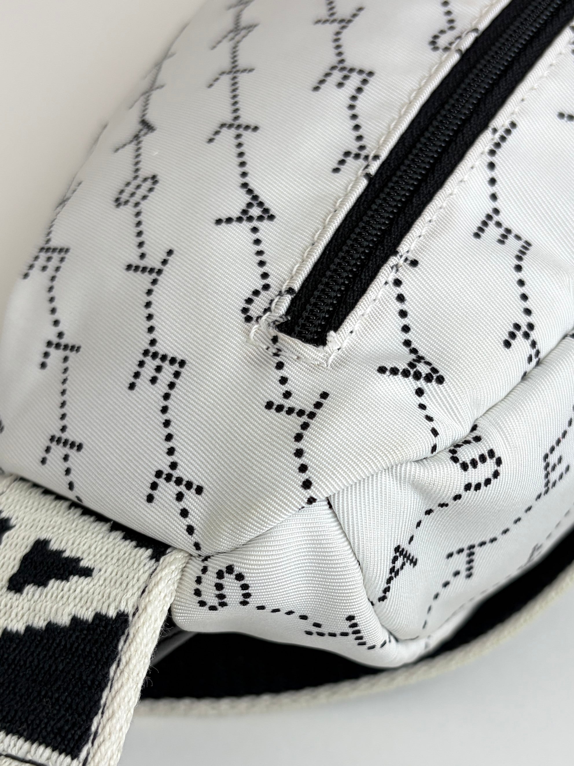 Stella McCartney white ECO nylon logo Falabella bumbag