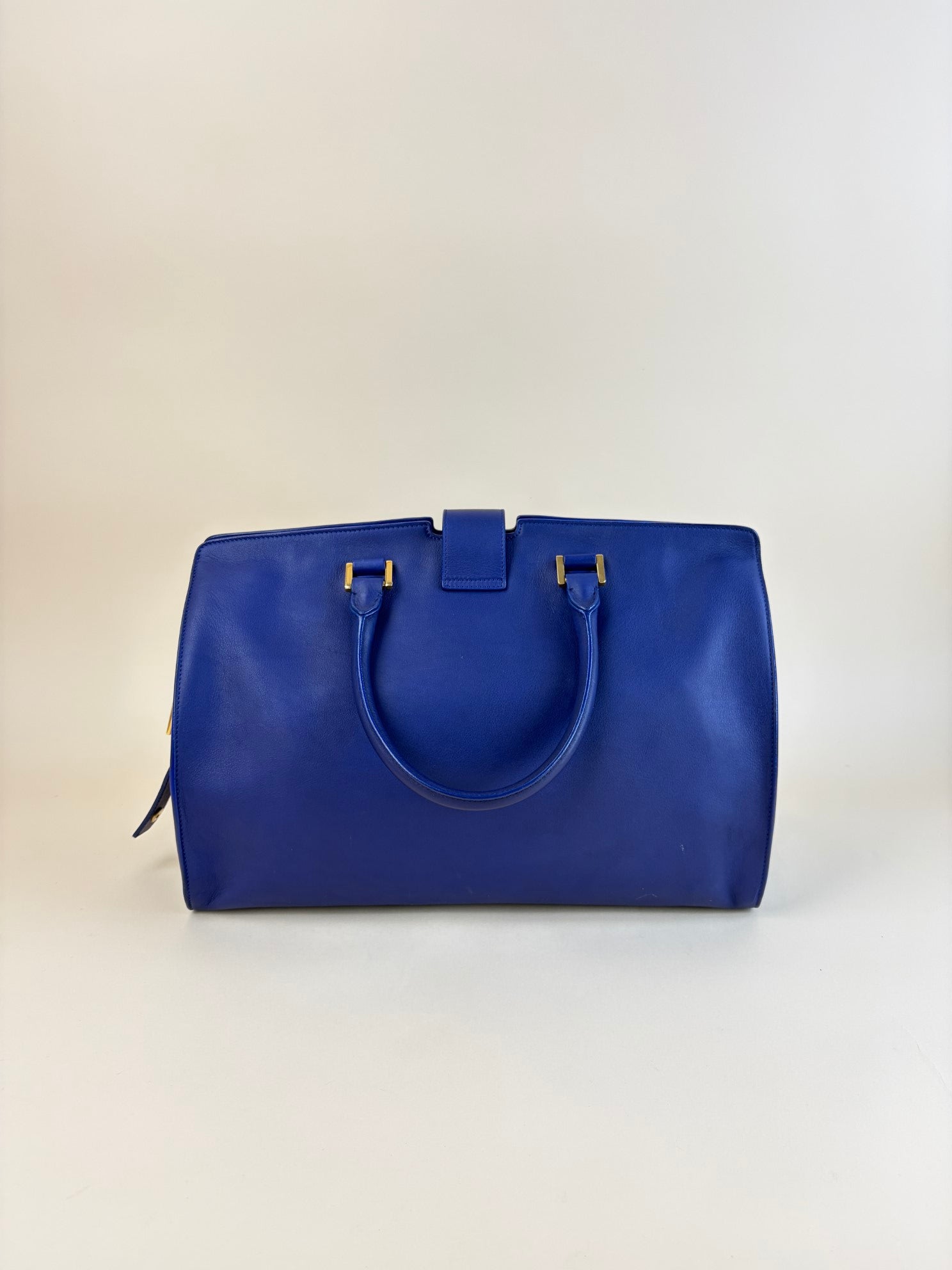 YSL blue Y Cabas meduim Tote Bag