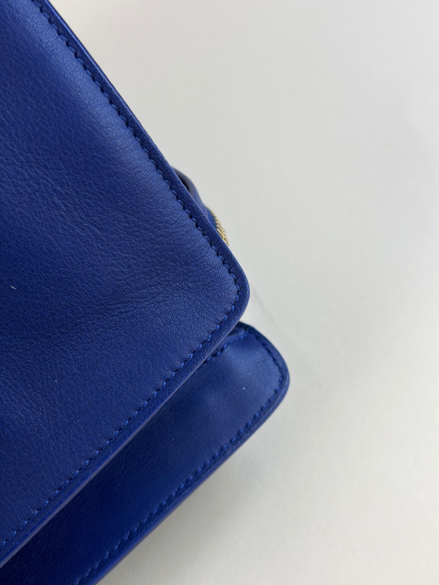 YSL blue Y Cabas meduim Tote Bag